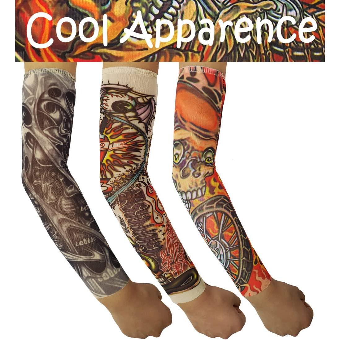 Mangas de Tatuaje Temporales Niños iToolai 6 Pcs Protección UV