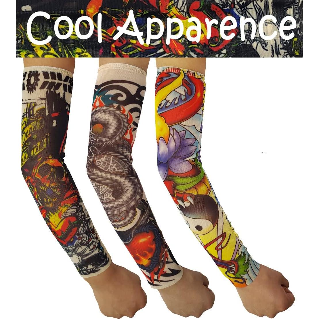 Mangas de Tatuaje Temporales Niños iToolai 6 Pcs Protección UV