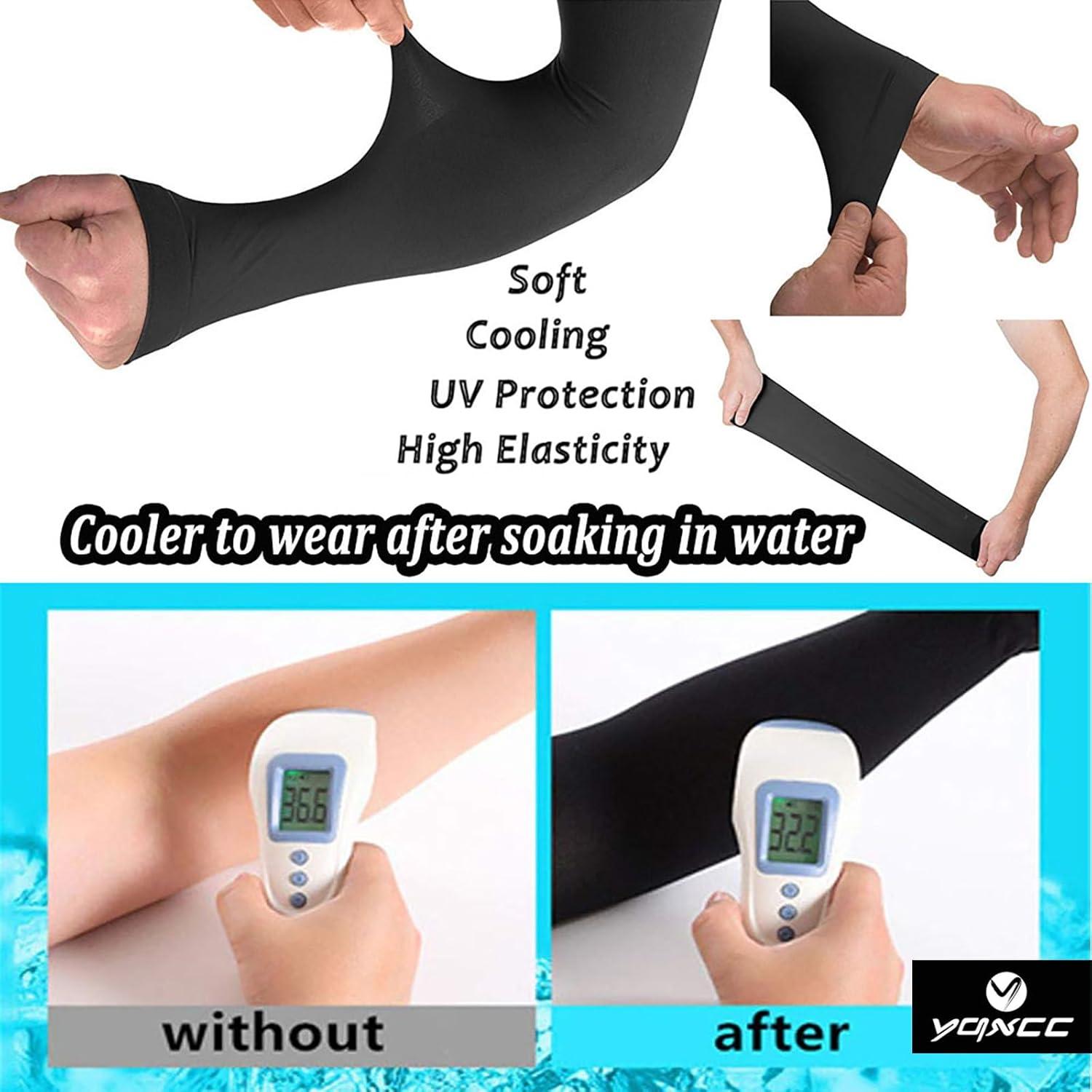 Mangas de Compresión YQXCC 6 Pares UV Protección Solar