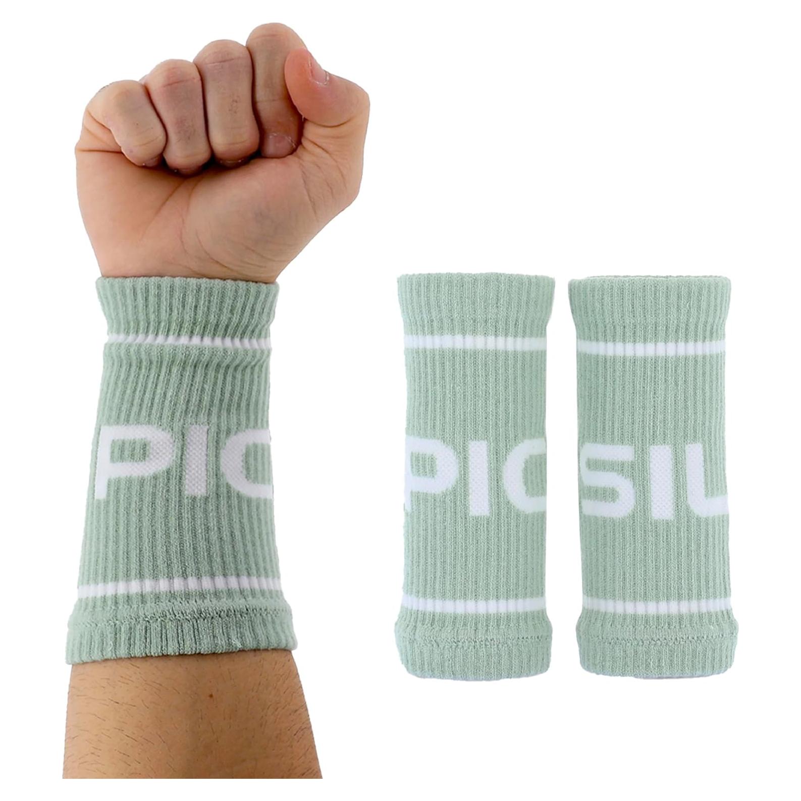 Muñequera de Algodón PICSIL Verde Oscuro - Absorbente y Transpirable