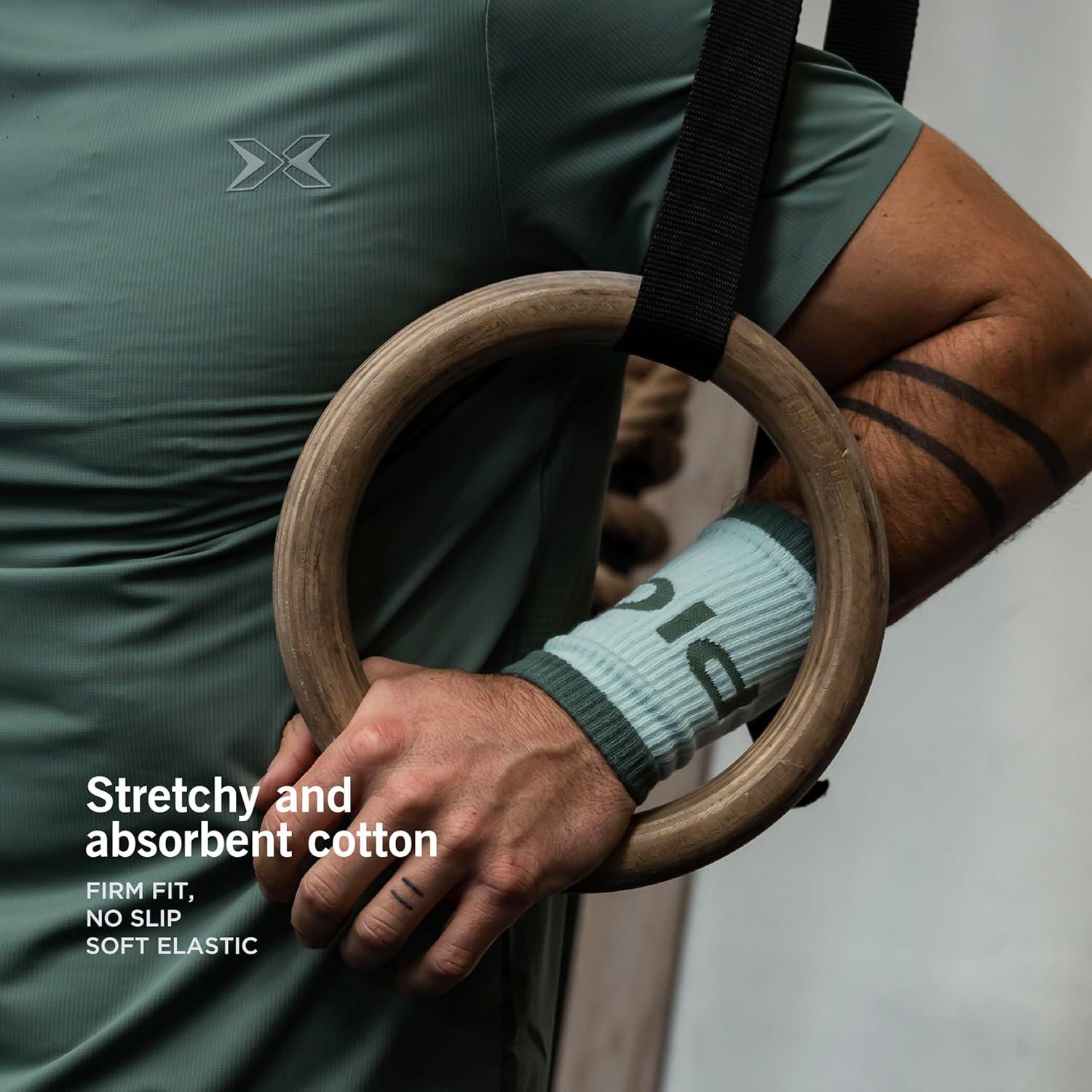 Muñequera de Algodón PICSIL Verde Oscuro - Absorbente y Transpirable