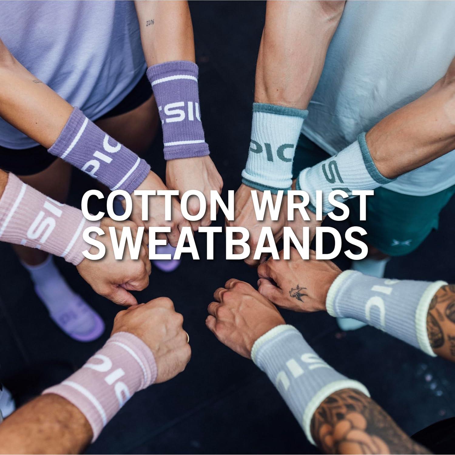 Muñequera de Algodón PICSIL Verde Oscuro - Absorbente y Transpirable