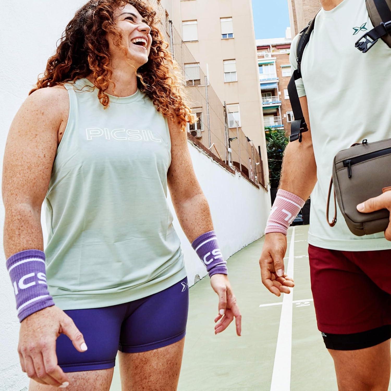 Muñequera de Algodón PICSIL Verde Oscuro - Absorbente y Transpirable