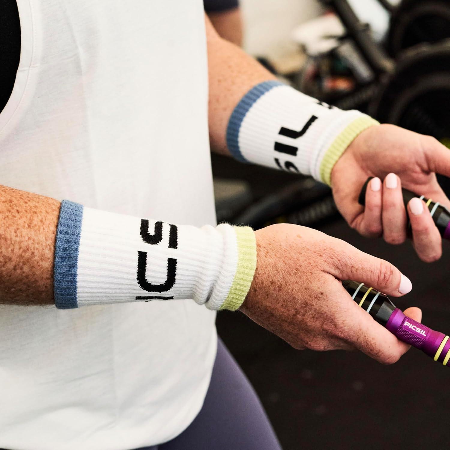 Muñequera de Algodón PICSIL Verde Oscuro - Absorbente y Transpirable