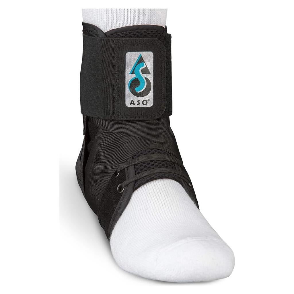 Soporte para Tobillo Med Spec ASO Speed Lacer Negro Mediano