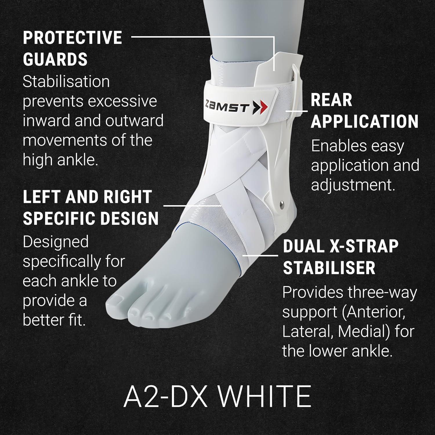 Férula de Tobillo Zamst A2-DX Blanco Mediana Izquierdo