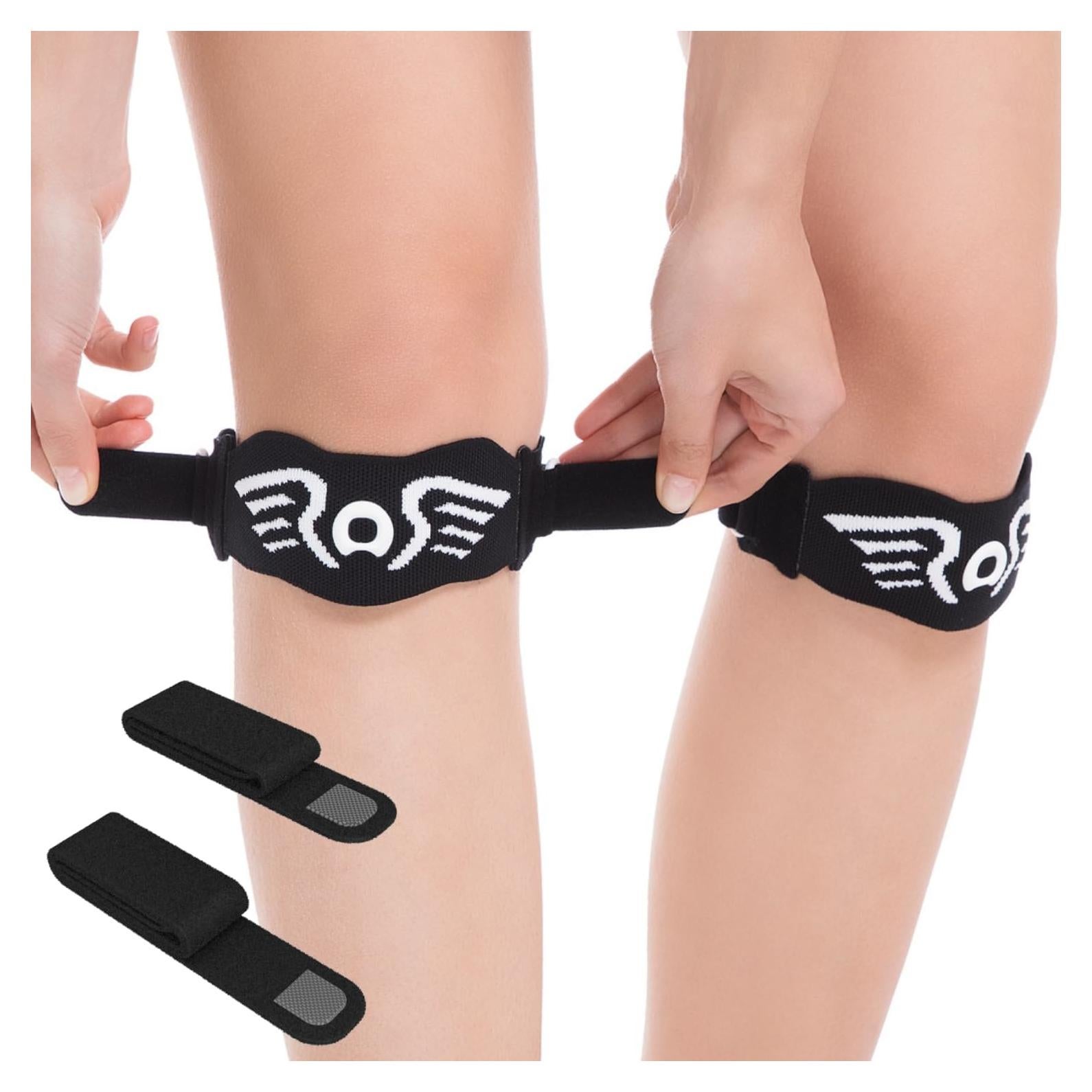 Paquete de 2 bandas de soporte para rodilla aoFIT - Ajustables