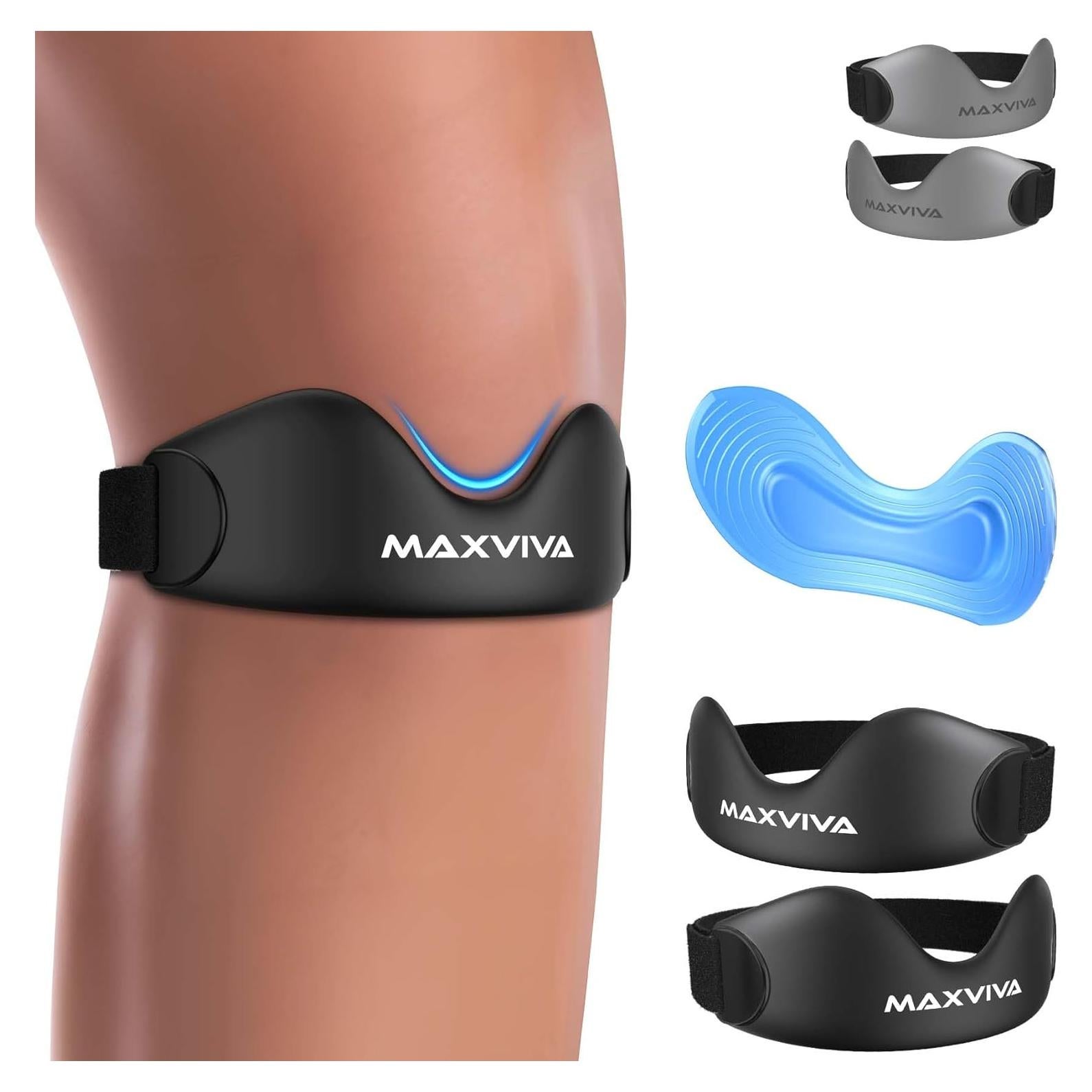 Faja de Soporte Patelar MAXVIVA - Rodillera Ajustable Negro