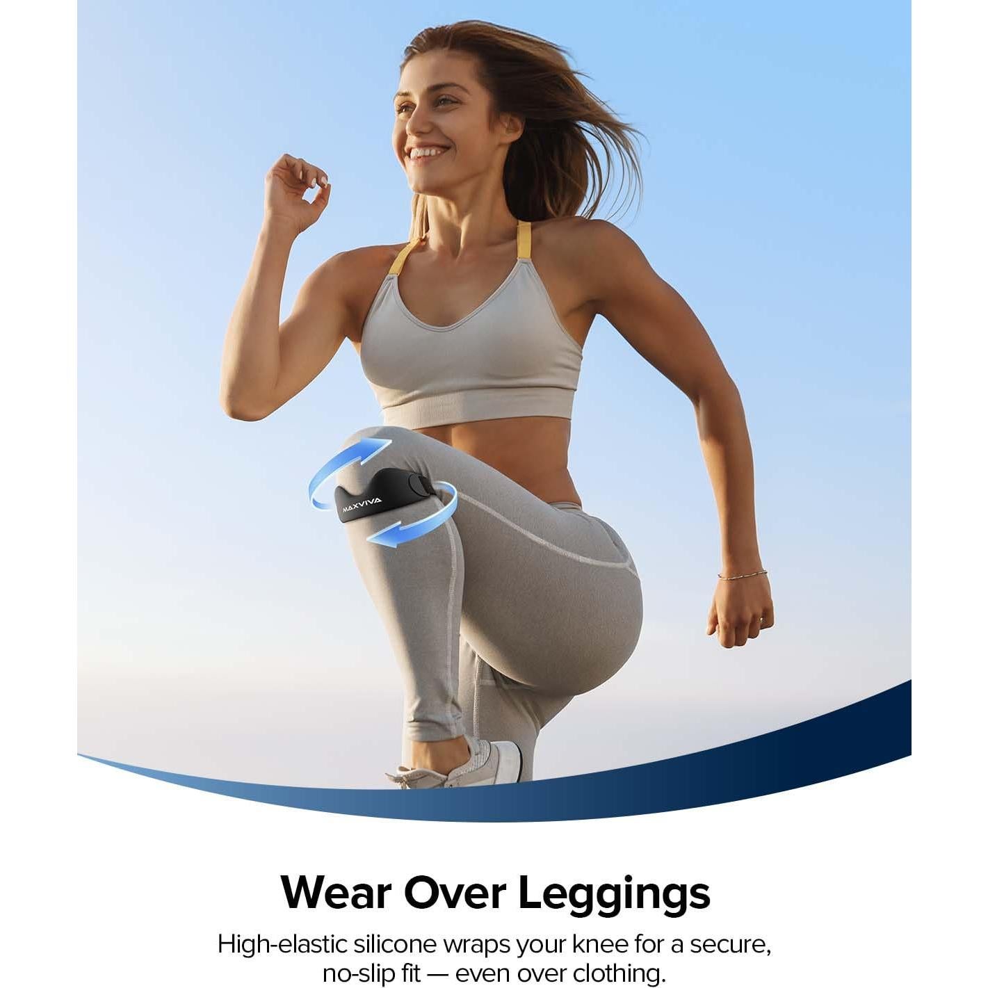 Faja de Soporte Patelar MAXVIVA - Rodillera Ajustable Negro