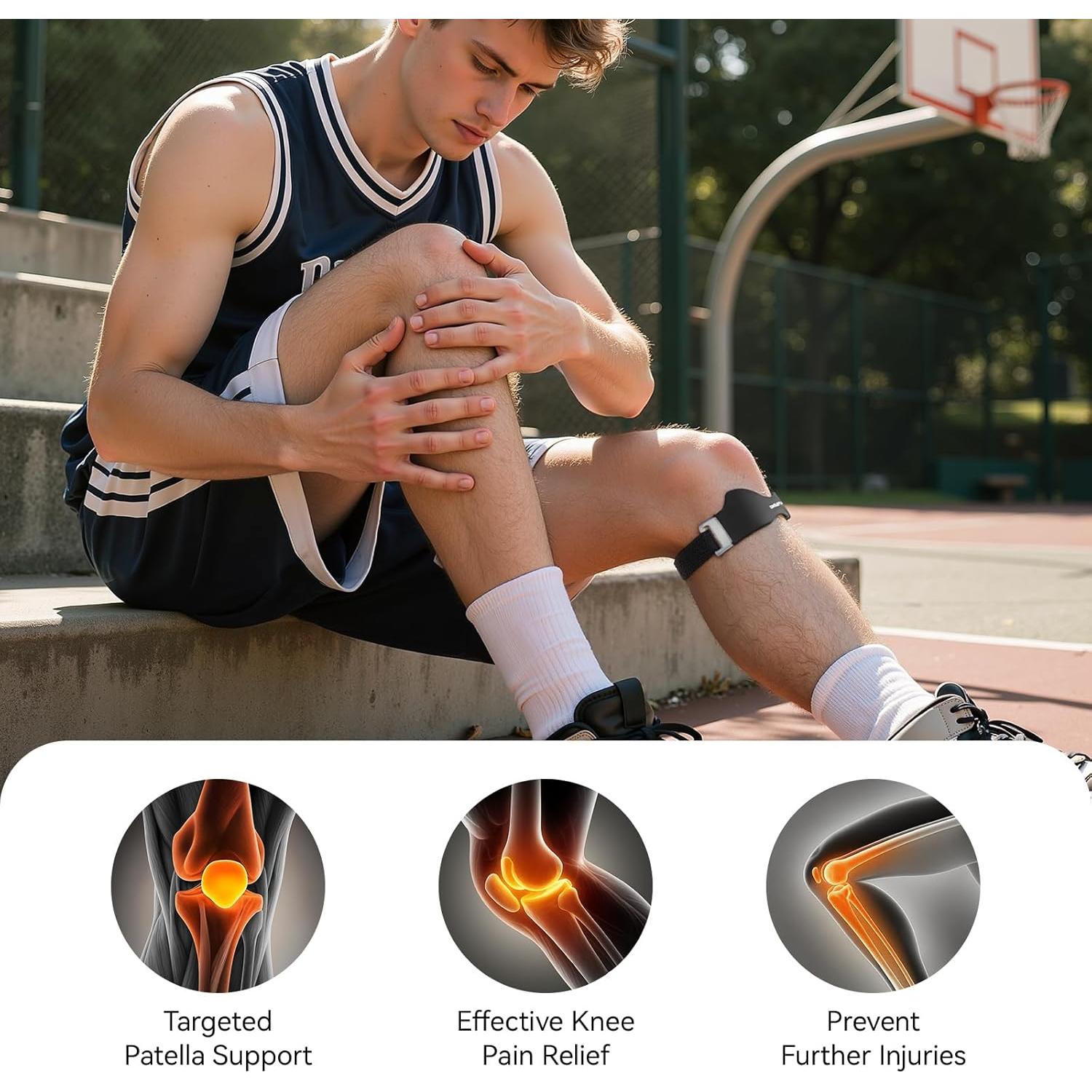 Correa de Soporte para Tendón Patelar SOLOEVER Ajustable