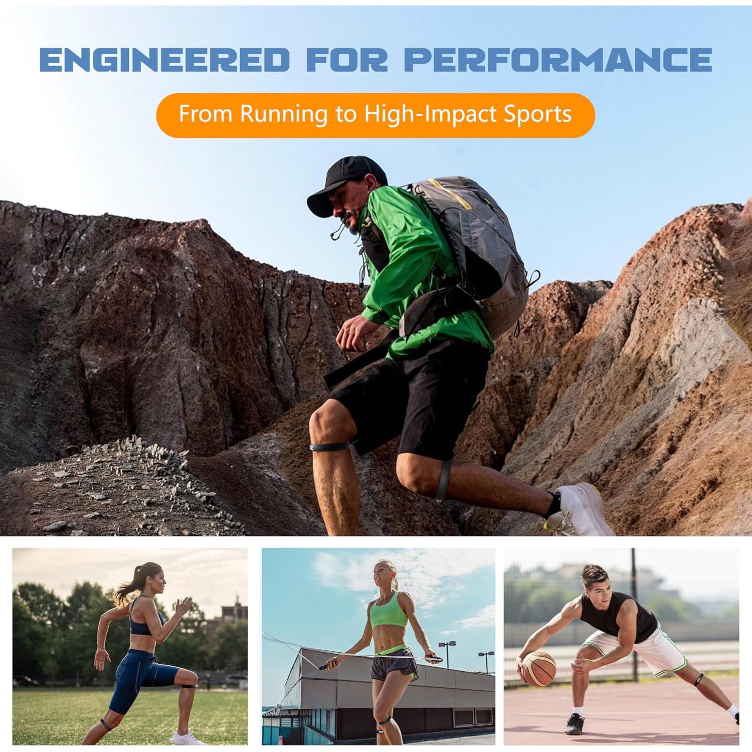 Correa de Rodilla de Silicona EKZ - Soporte Ergonómico Mediano