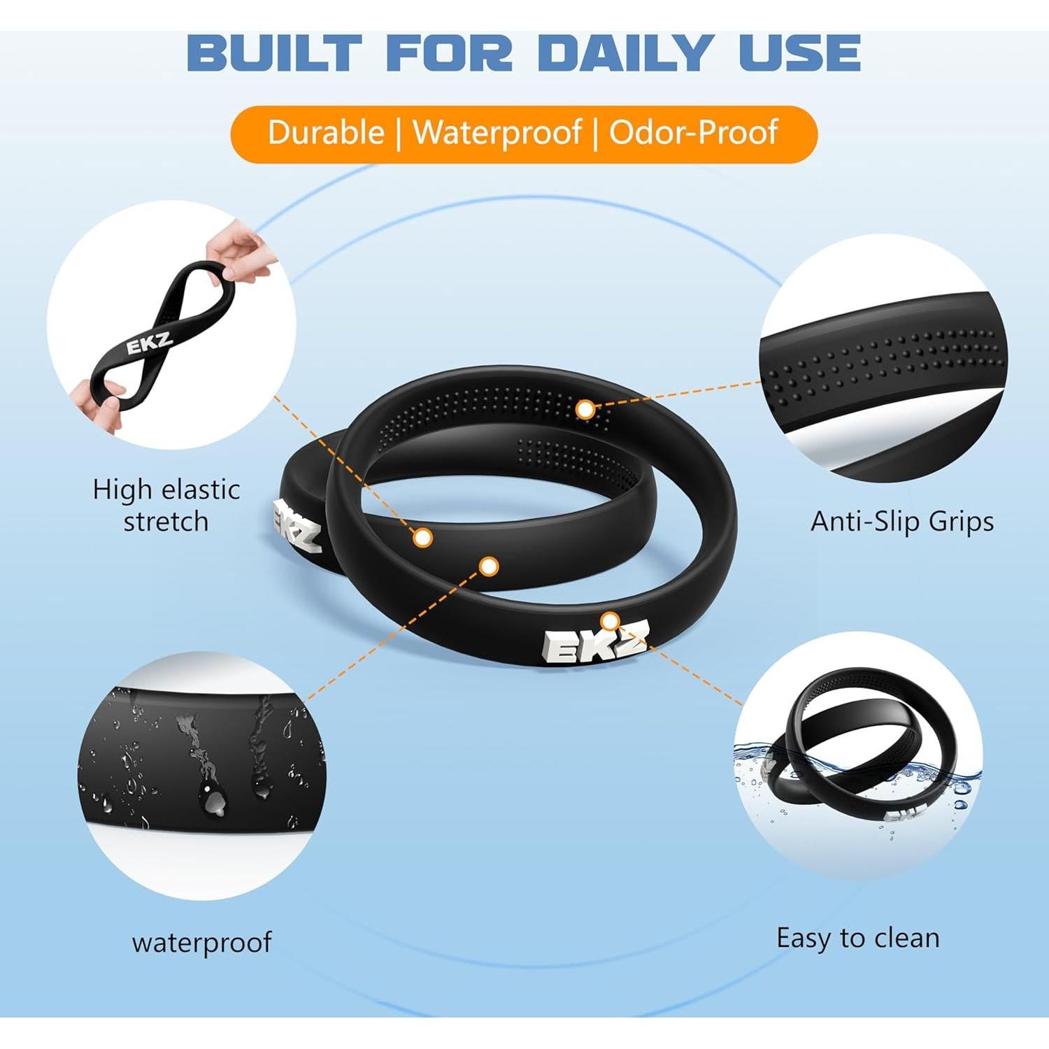 Correa de Rodilla de Silicona EKZ - Soporte Ergonómico Mediano