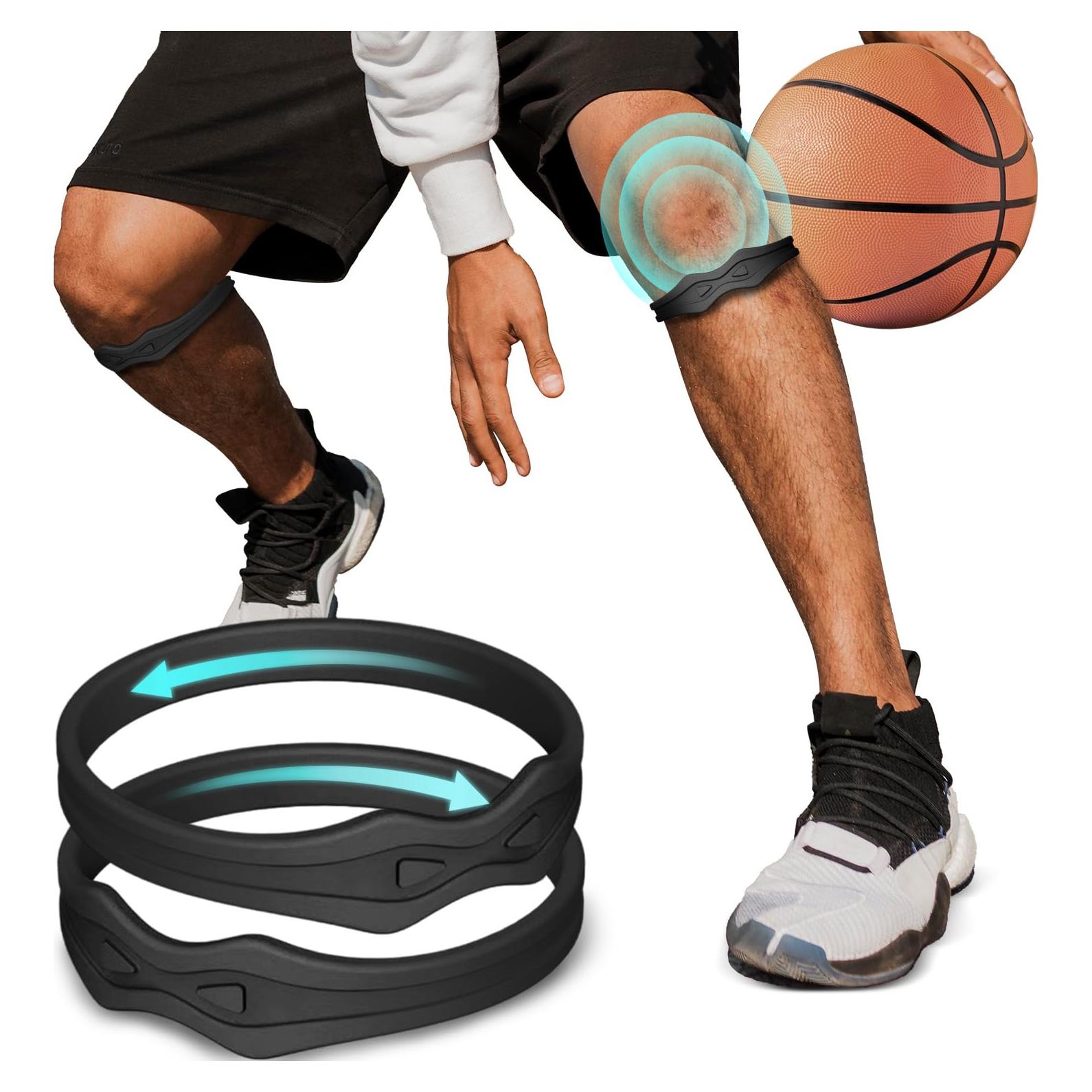 Fit Geno Banda de Rodilla Patelar - 2 Soportes Ajustables Negro