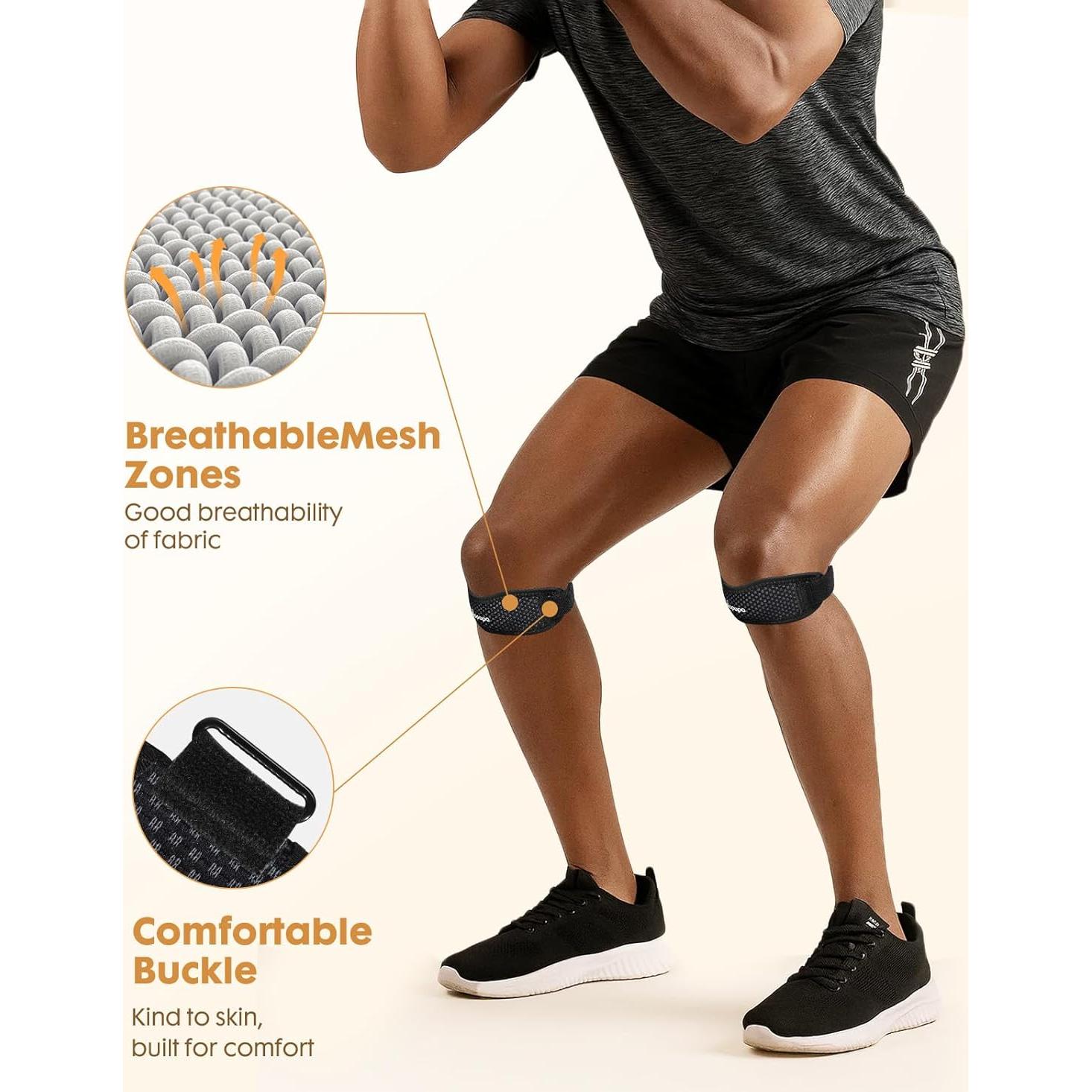 Faja para Rodilla Ajustable Lalapapa - Paquete de 2 Unidades