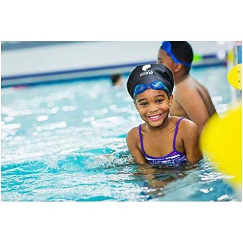 Gorro de natación de silicona Happy Mane para cabello largo - Rosa