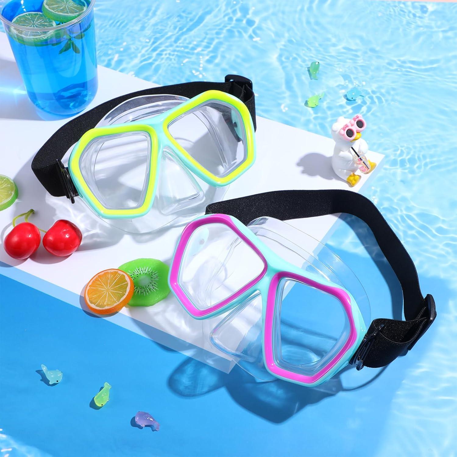 Gafas de Natación Adulto PercyEffie con Cubierta Nasal 180°