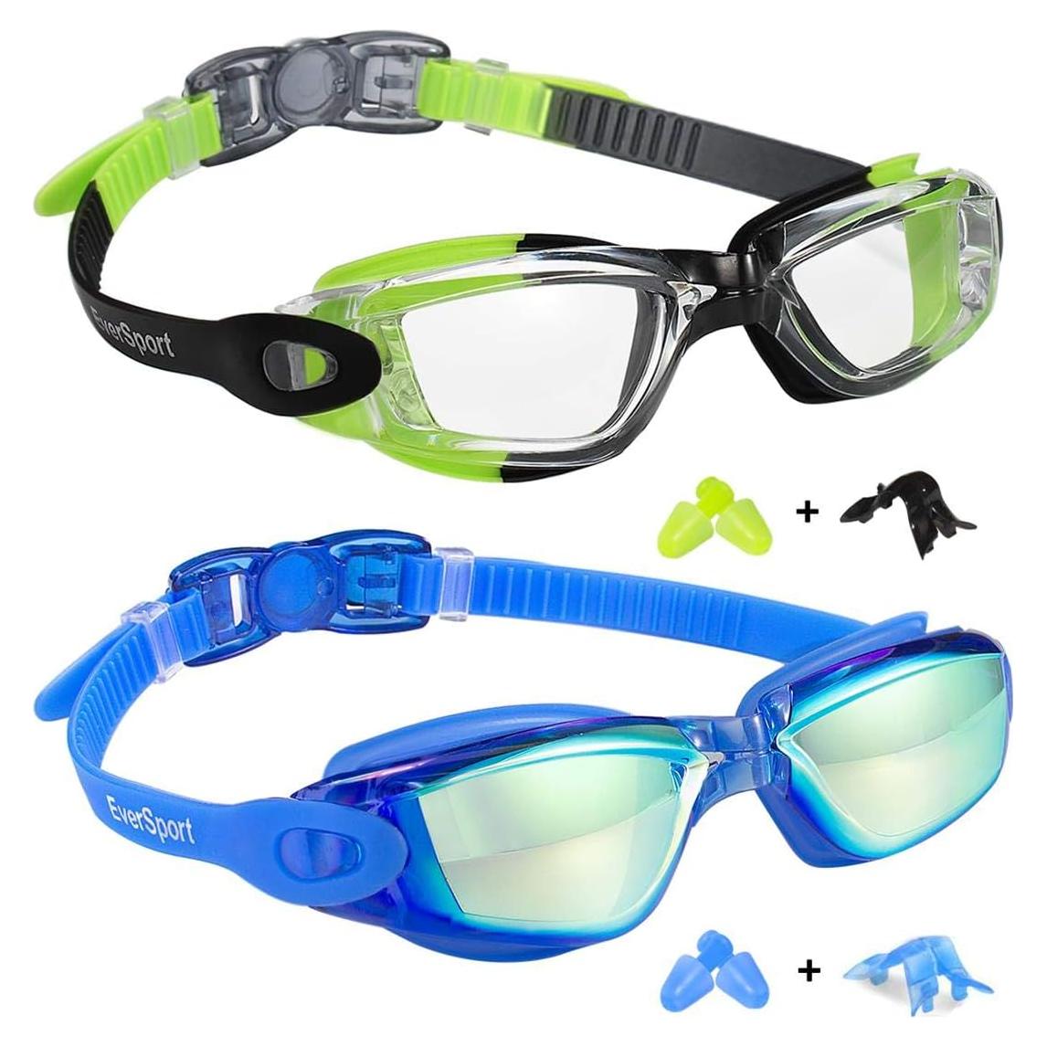 Gafas de Natación EverSport para Niños x2 - Anti-Vaho y UV