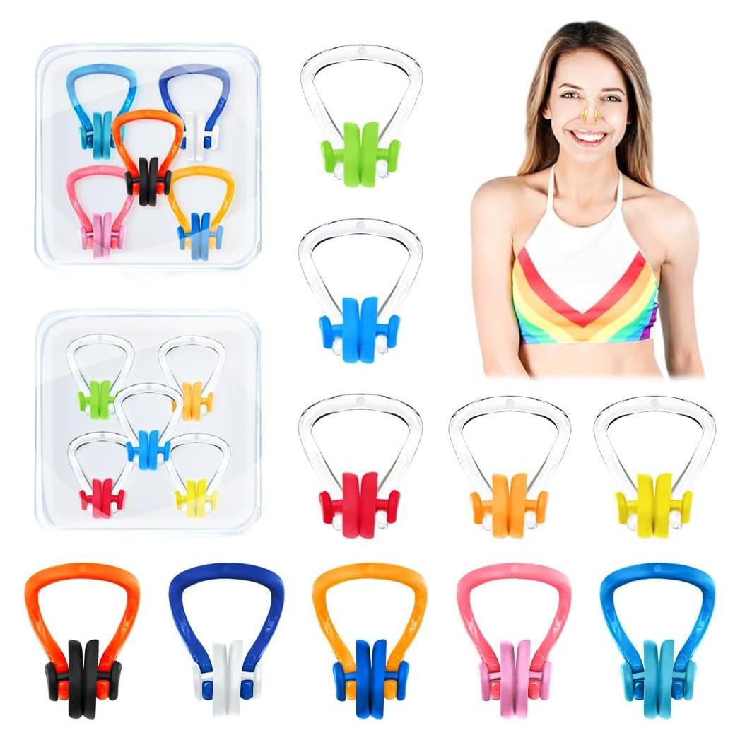 Clip de Nariz Impermeable YUHENGLE - 10 Paquetes para Natación