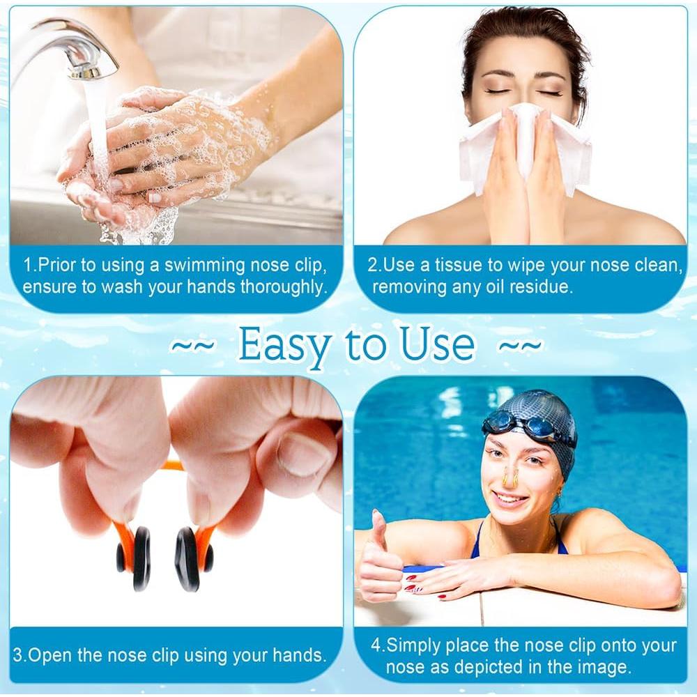 Clip de Nariz Impermeable YUHENGLE - 10 Paquetes para Natación