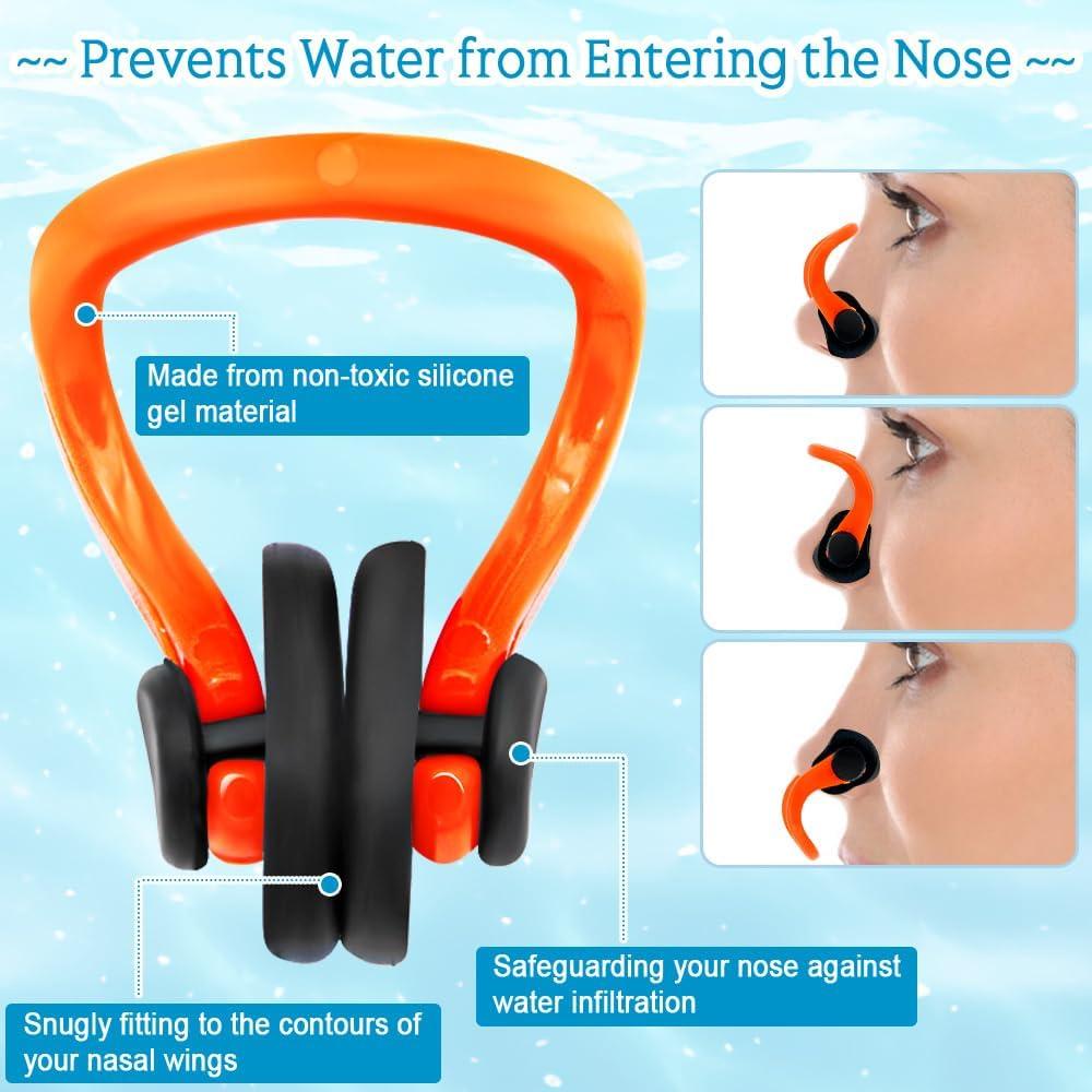 Clip de Nariz Impermeable YUHENGLE - 10 Paquetes para Natación