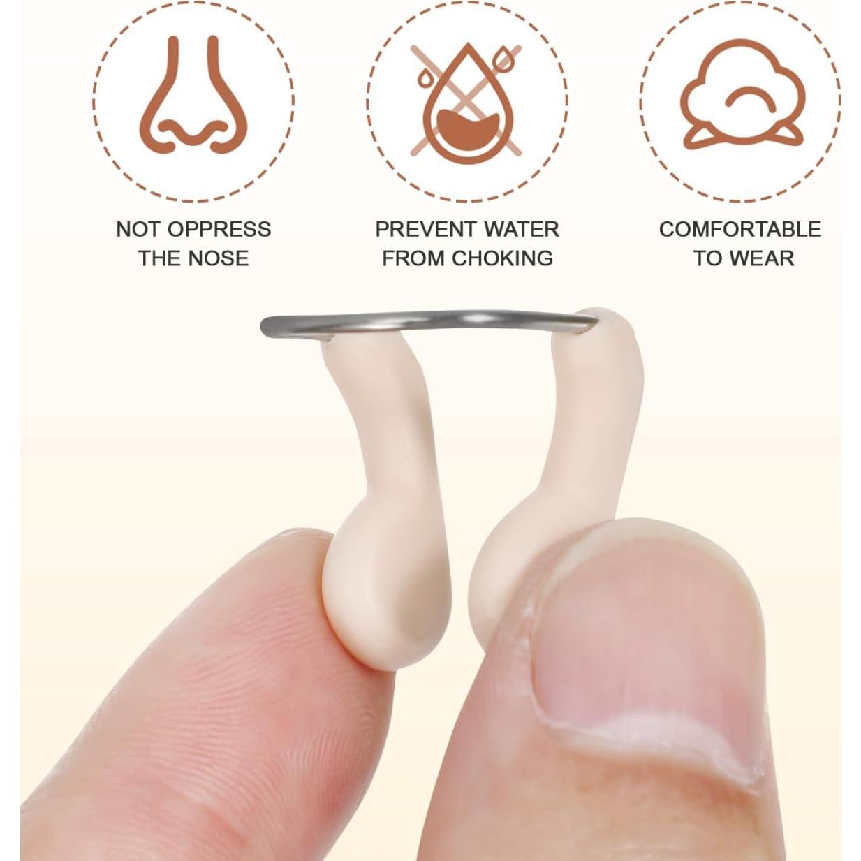 Clip de Nariz para Natación HAKIDZEL - 2 Piezas Ajustables