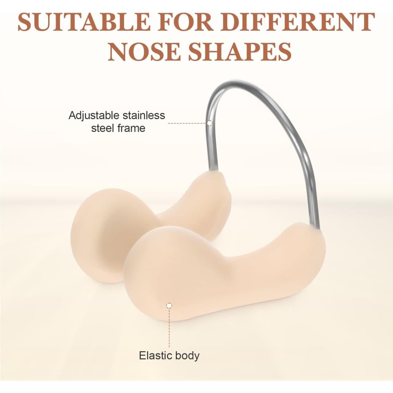 Clip de Nariz para Natación HAKIDZEL - 2 Piezas Ajustables