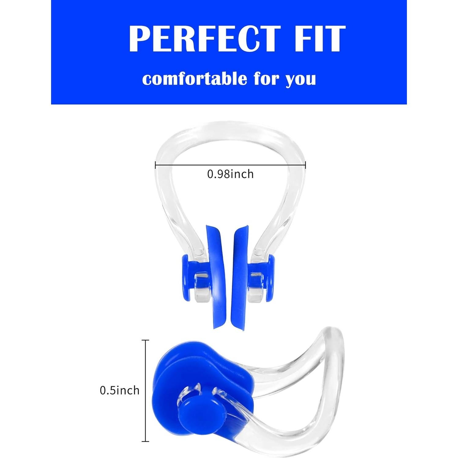 Clip de Nariz Impermeable Yaomiao 6 Piezas Silicona Natación