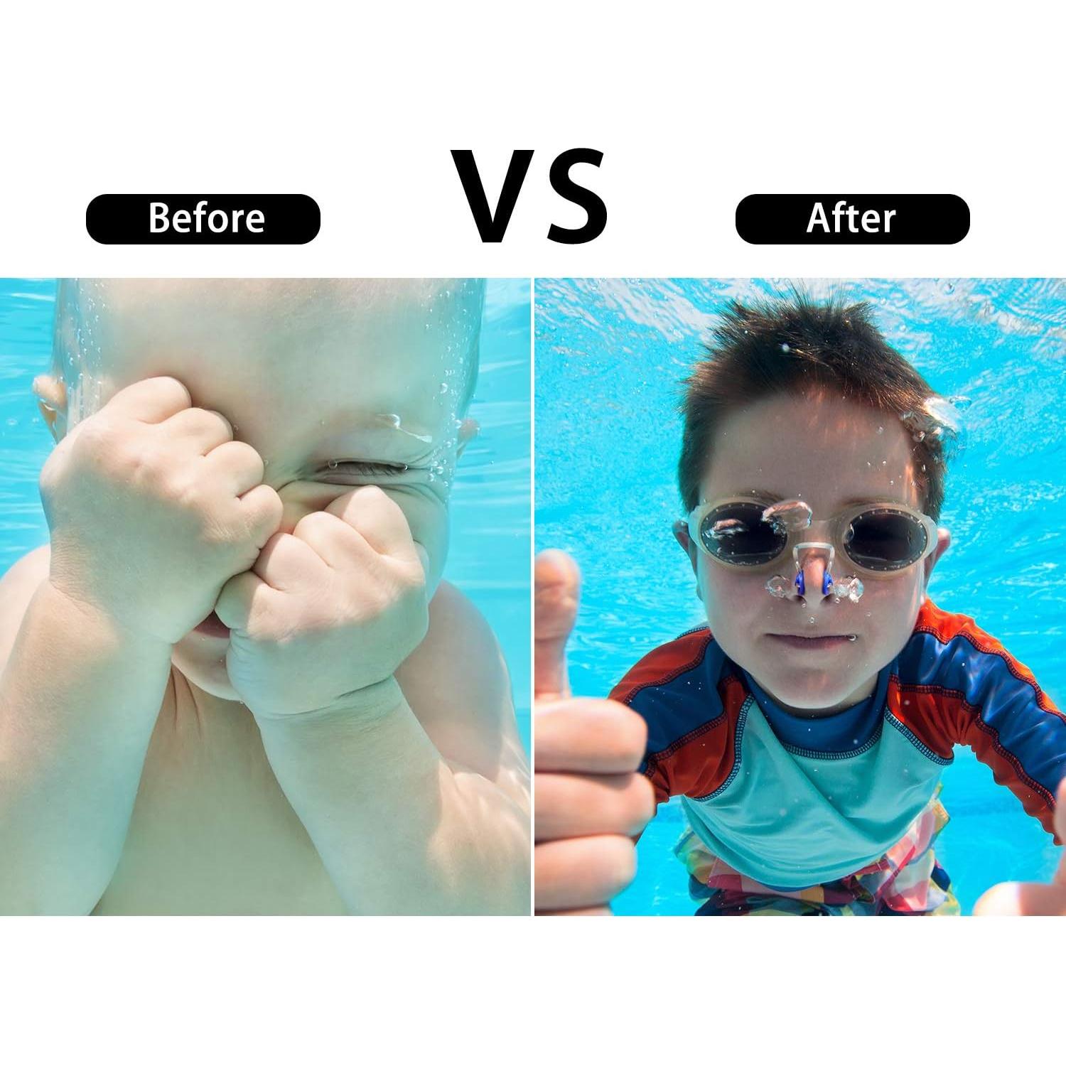 Clip de Nariz Impermeable Yaomiao 6 Piezas Silicona Natación