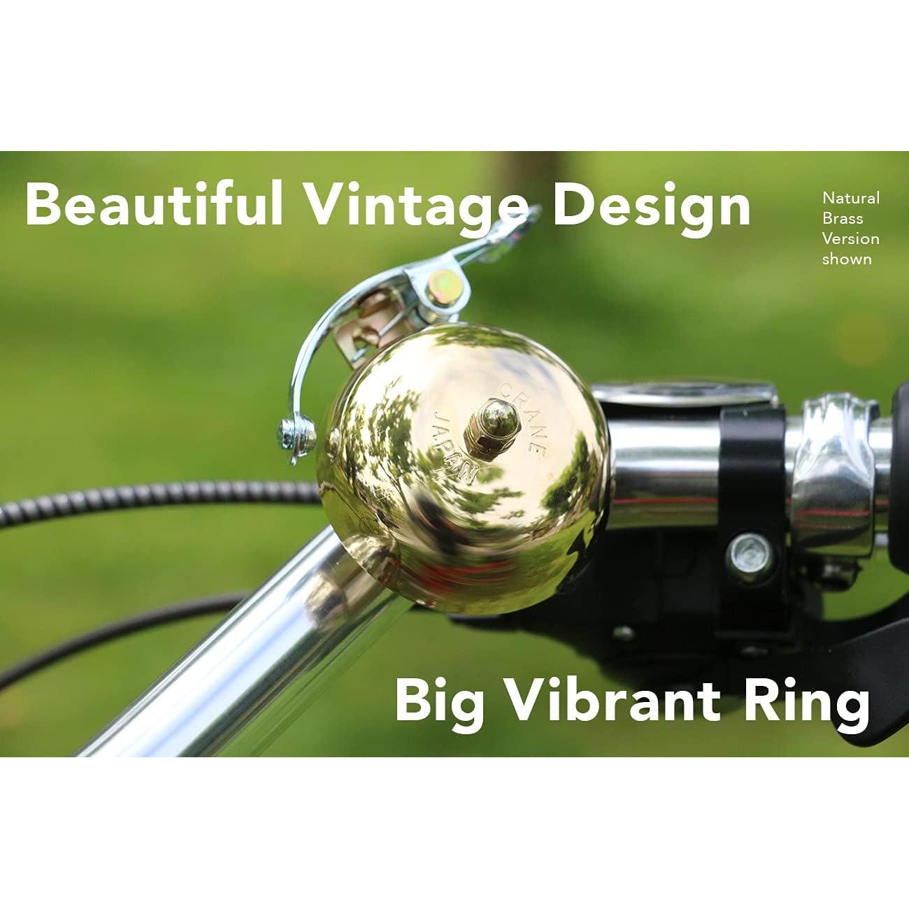 Campana de Bicicleta Crane Suzu Latón 55mm Ajustable 22.2-26mm