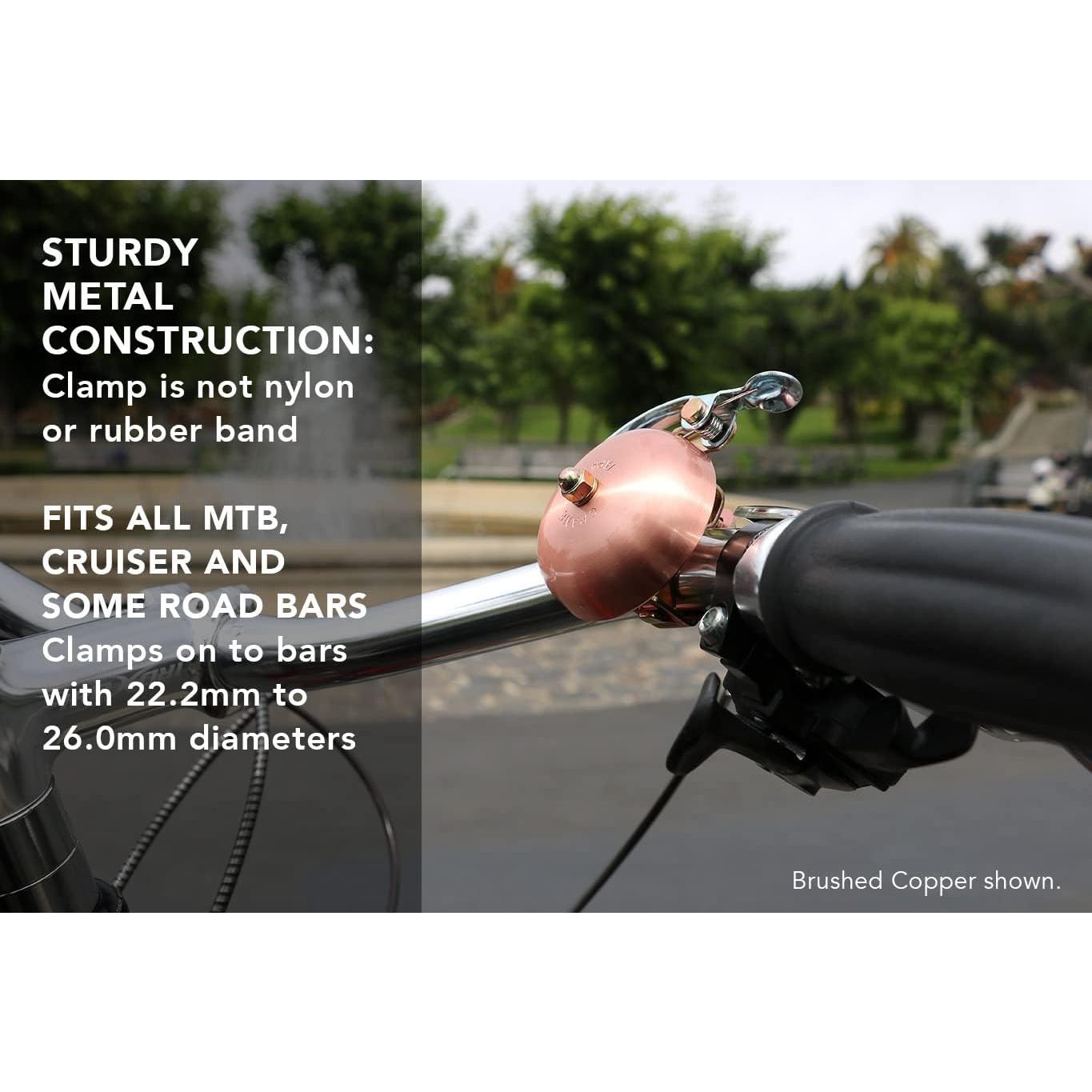 Campana de Bicicleta Crane Suzu Latón 55mm Ajustable 22.2-26mm