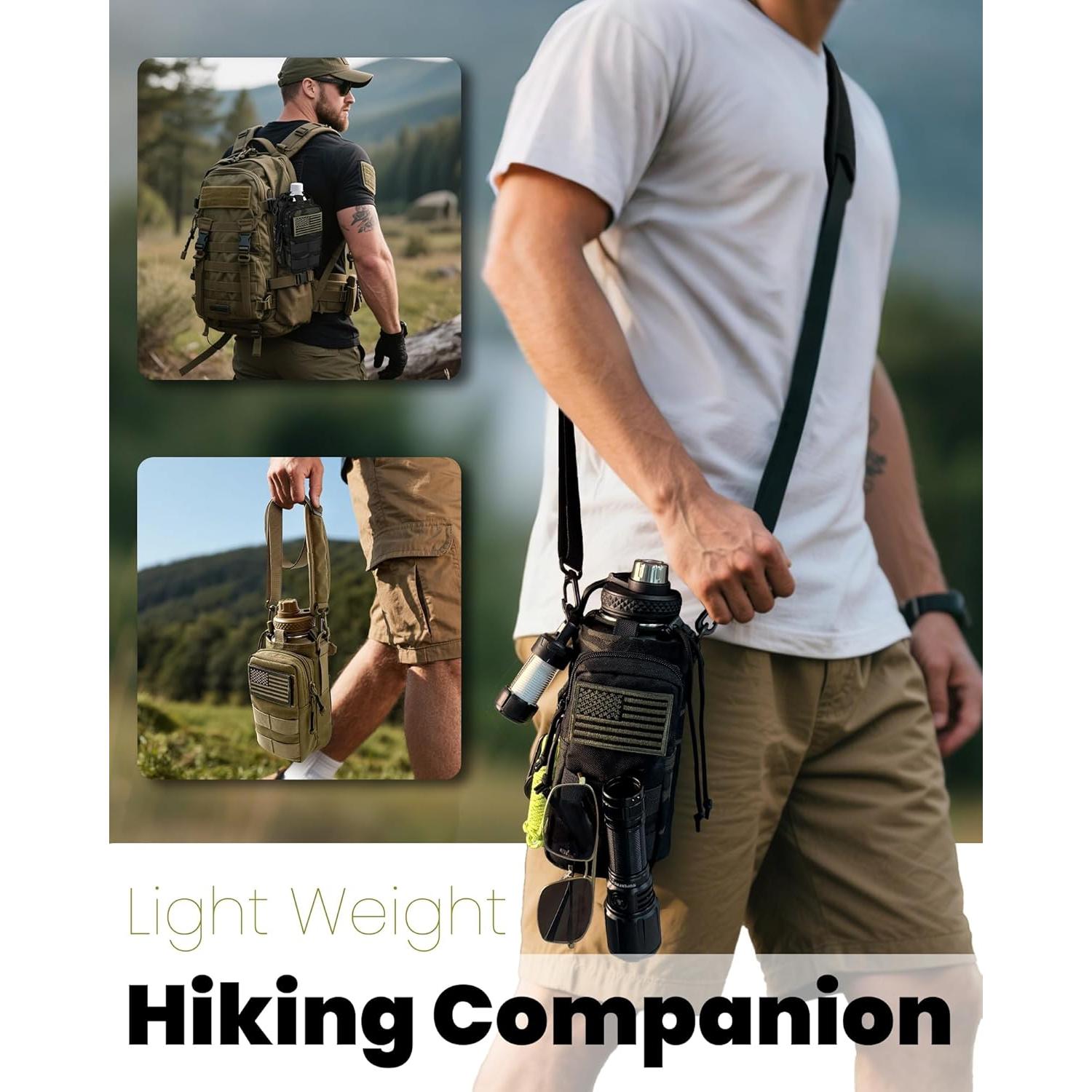 Soporte para Botella de Agua DEFUNX WBH02 Nylon 32 Oz Negro