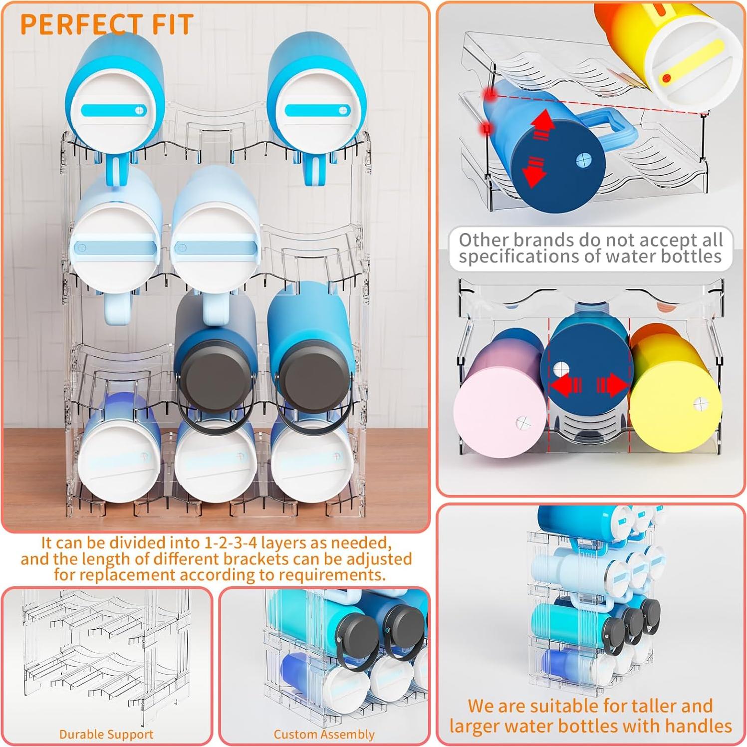 Organizador de Botellas de Agua Apilable Yieach SDL-3 3 Niveles