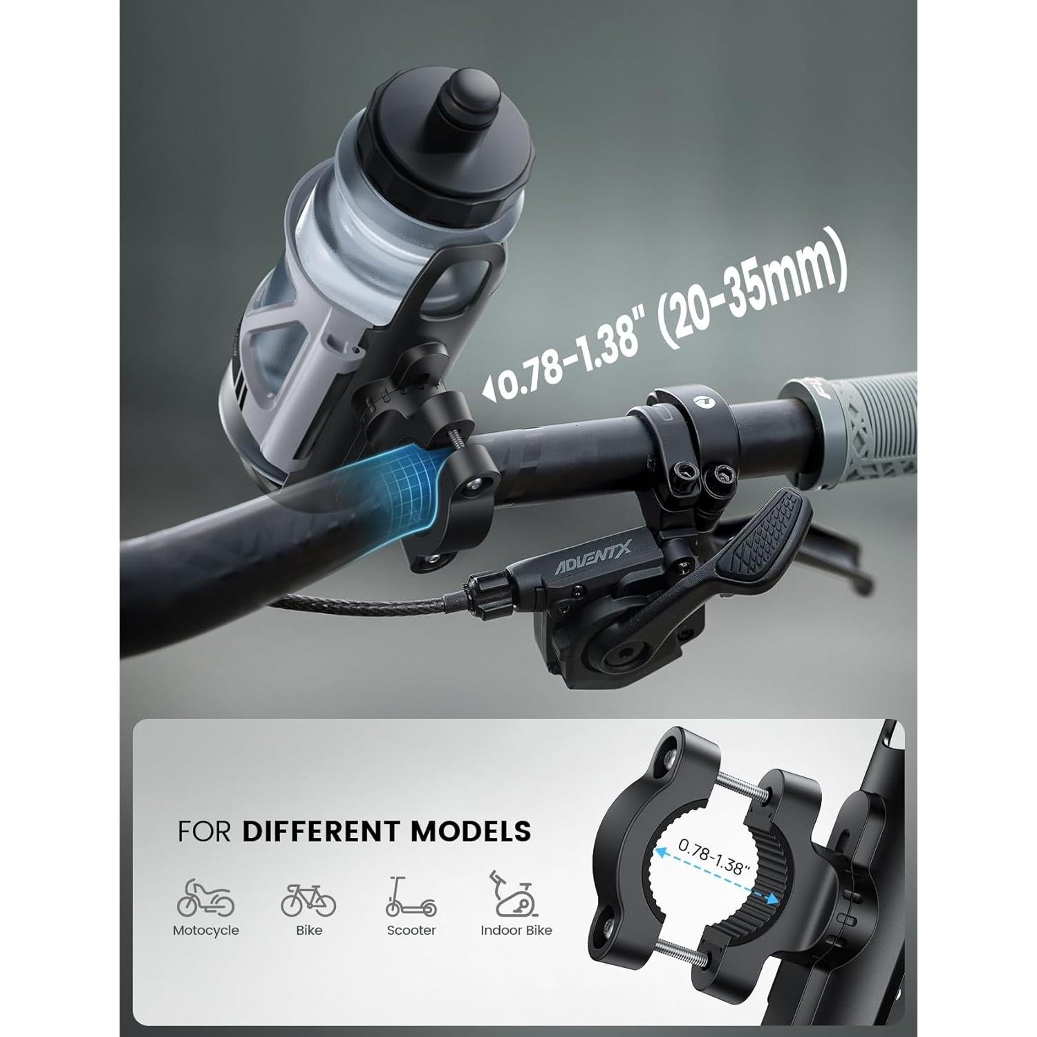 Soporte para Botella de Agua Lamicall BCSW03-U Negro 5.79-8.61 cm