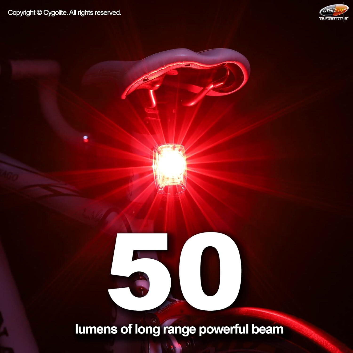 Luz Trasera de Bicicleta Cygolite Hotshot SL 50 Lúmenes USB