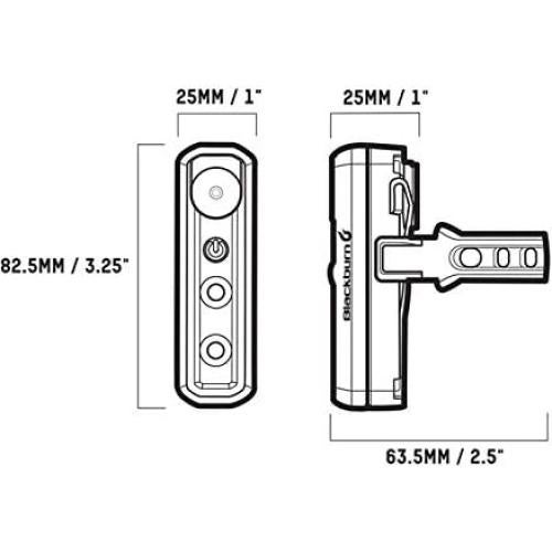 Luz Delantera y Trasera Blackburn 2'Fer-XL 200 Lúmenes Recargable