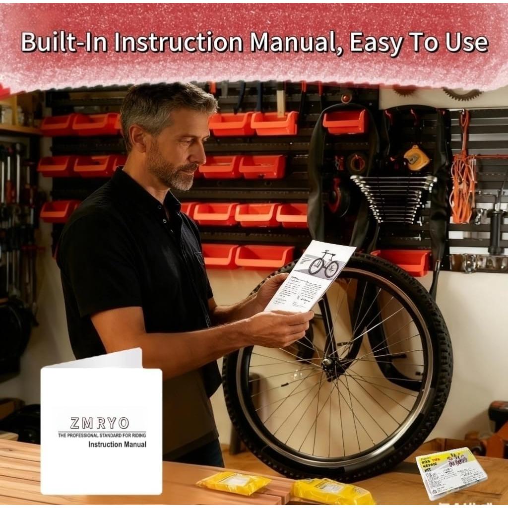 Kit de Reparación de Neumáticos de Bicicleta ZMRYO 80 Piezas