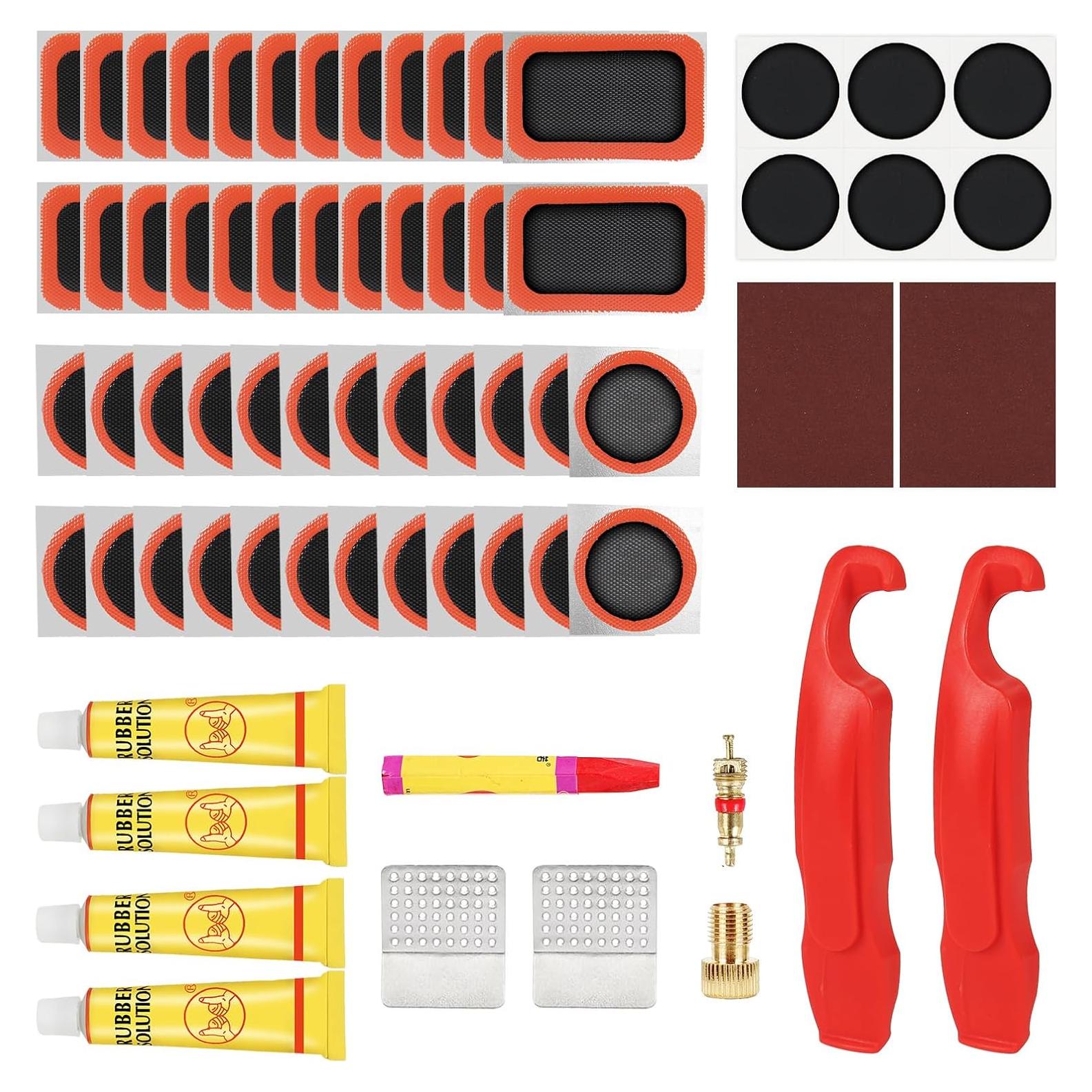 Kit de Reparación de Neumáticos de Bicicleta Smelish 80 Piezas