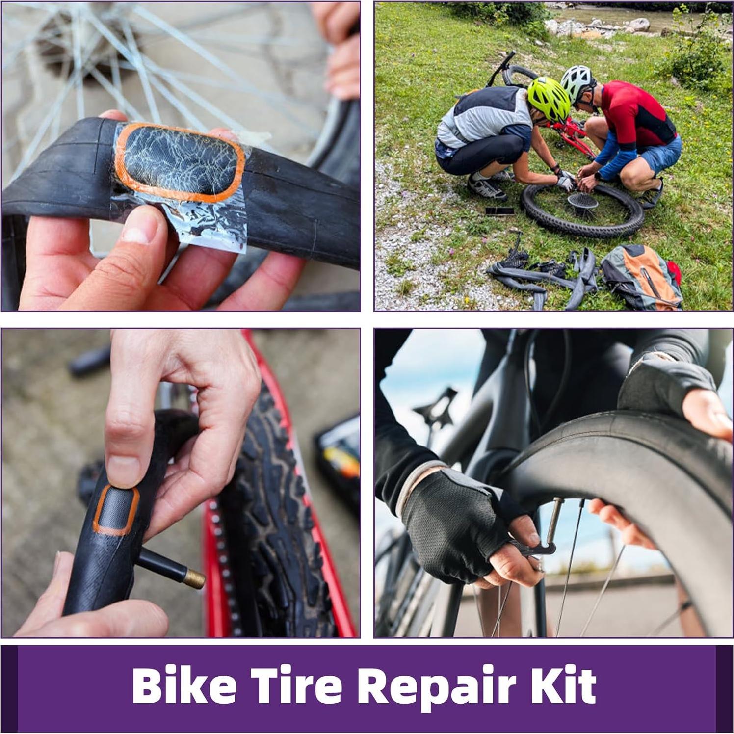 Kit de Reparación de Neumáticos de Bicicleta Genérico 27 Pcs