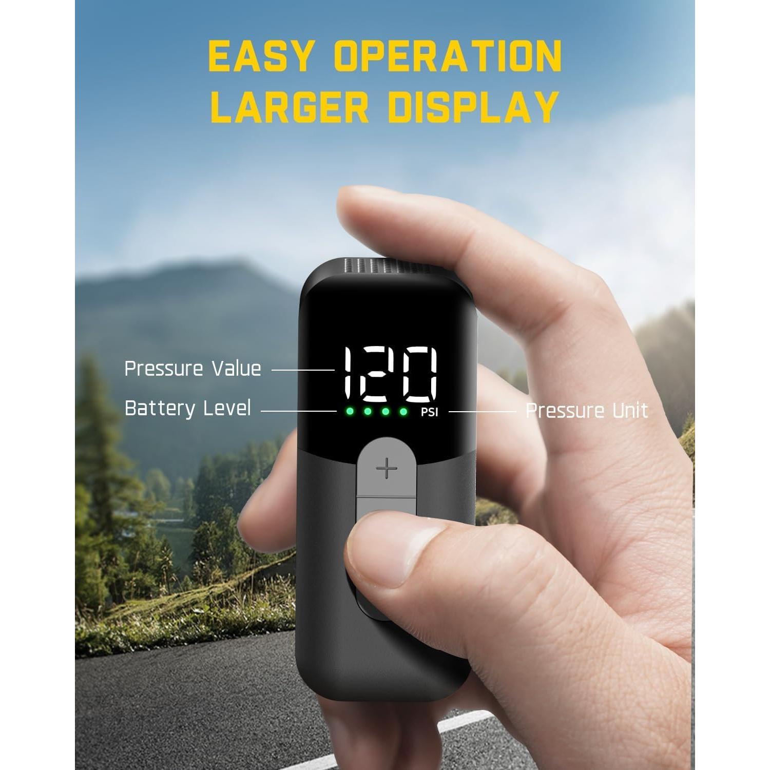 Bomba de Bicicleta Eléctrica Fanttik X10 Ace Mini 120PSI