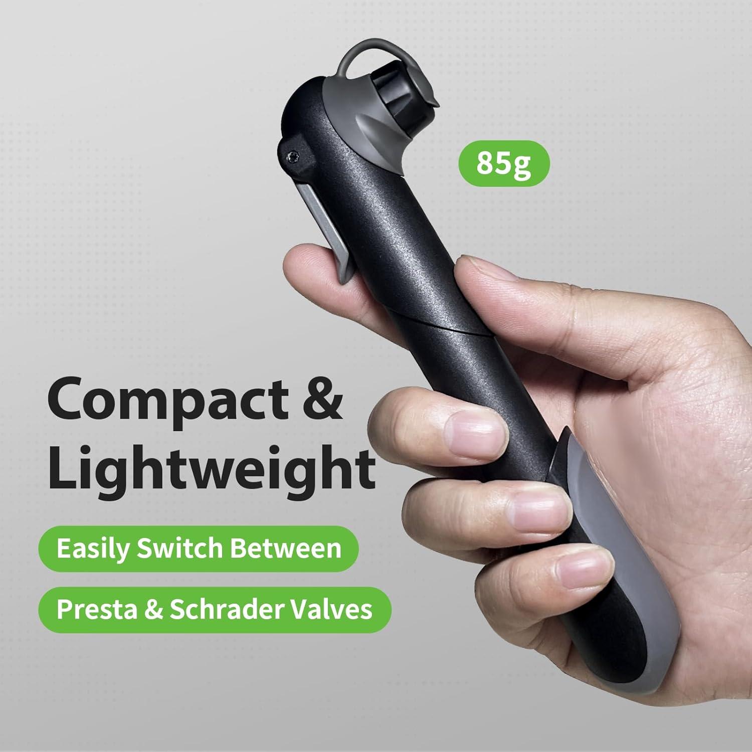 Bomba de Bicicleta Pqzxrwnk Mini 120 PSI Ligera y Duradera