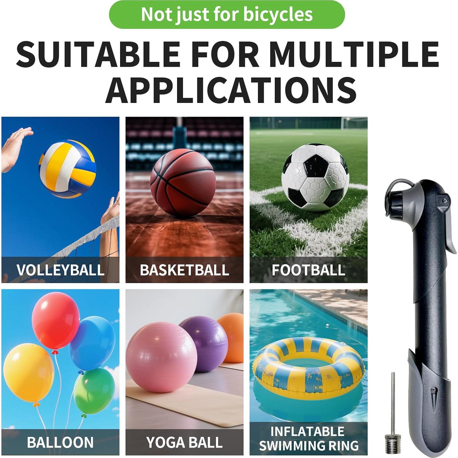 Bomba de Bicicleta Pqzxrwnk Mini 120 PSI Ligera y Duradera