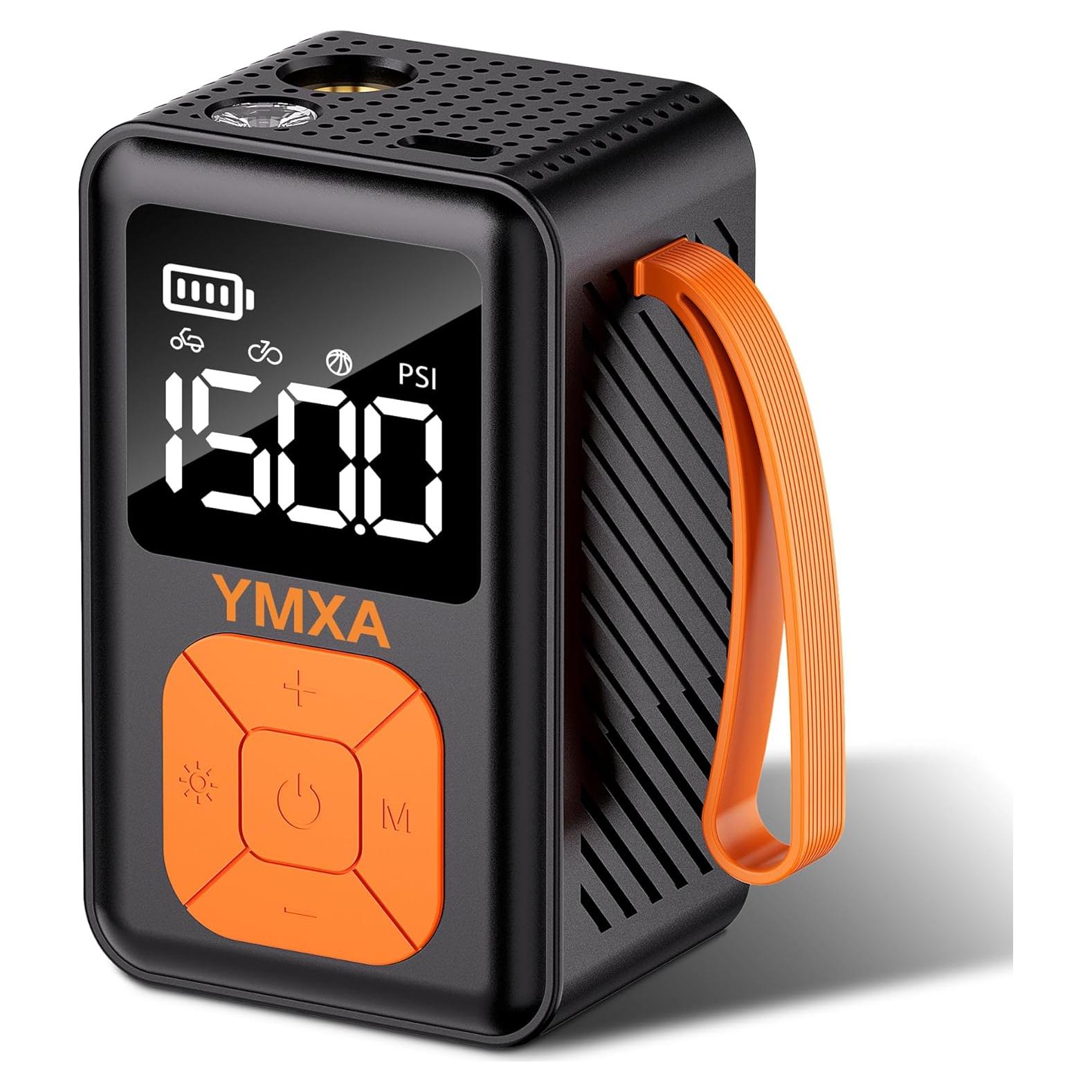 Bomba de Bicicleta Mini YMXA Q31 150 PSI Automática con Medidor