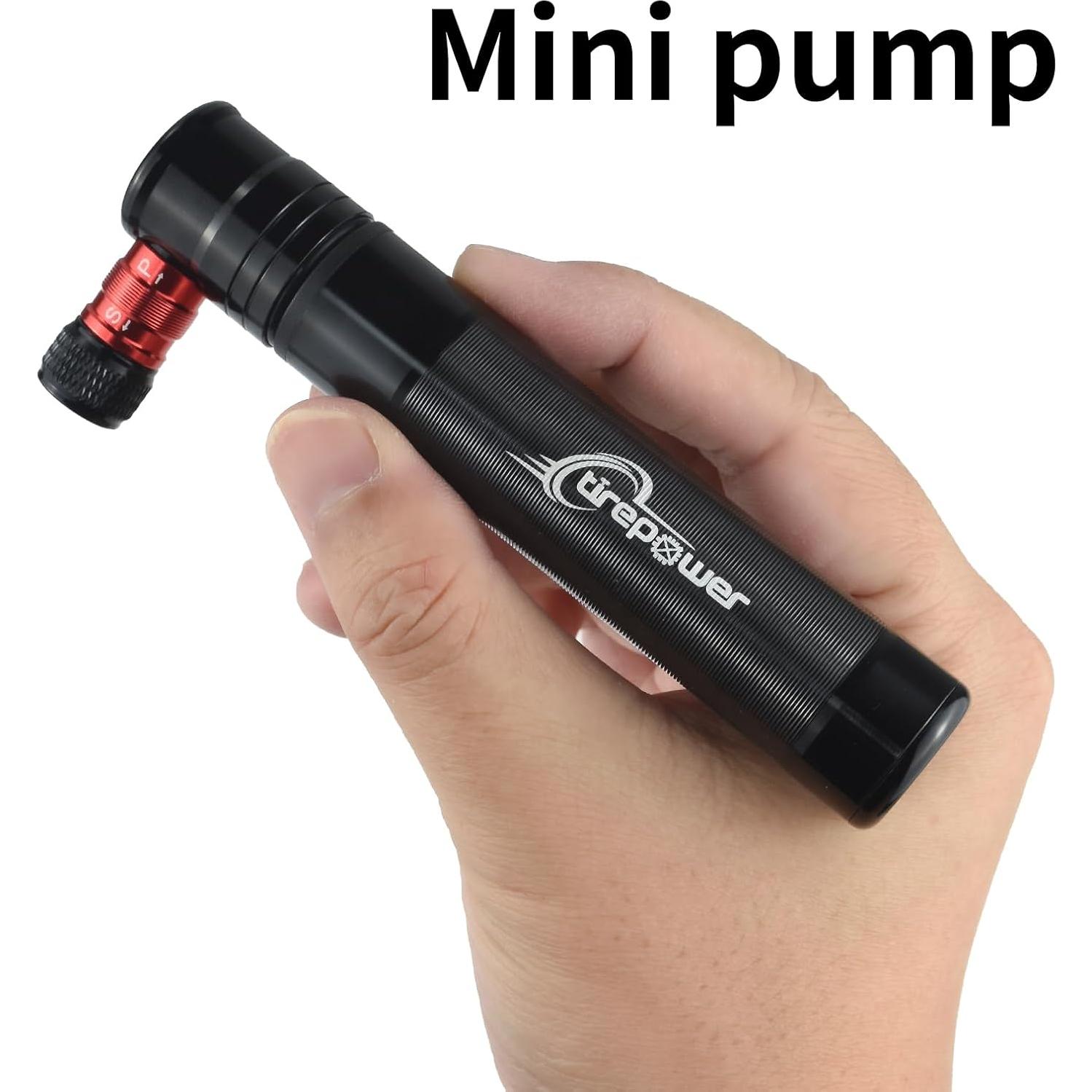 Mini bomba de bicicleta Ctrepower 811SP-AT 90 PSI aluminio