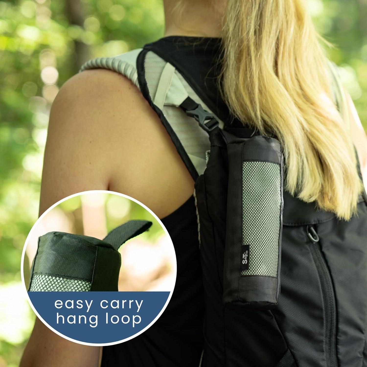 Toalla de Gimnasio S&T INC. Microfibra 30x101 cm Verde Salvia