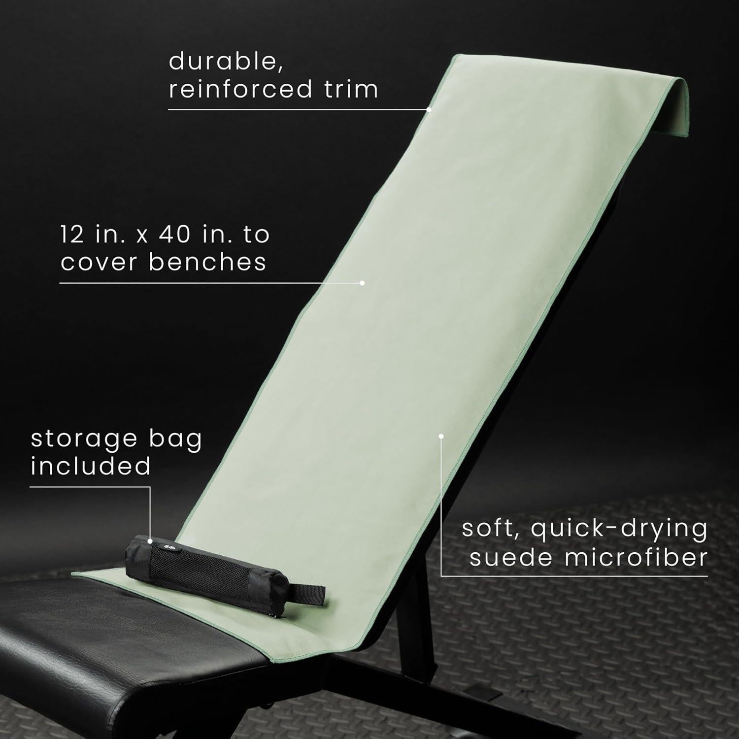 Toalla de Gimnasio S&T INC. Microfibra 30x101 cm Verde Salvia