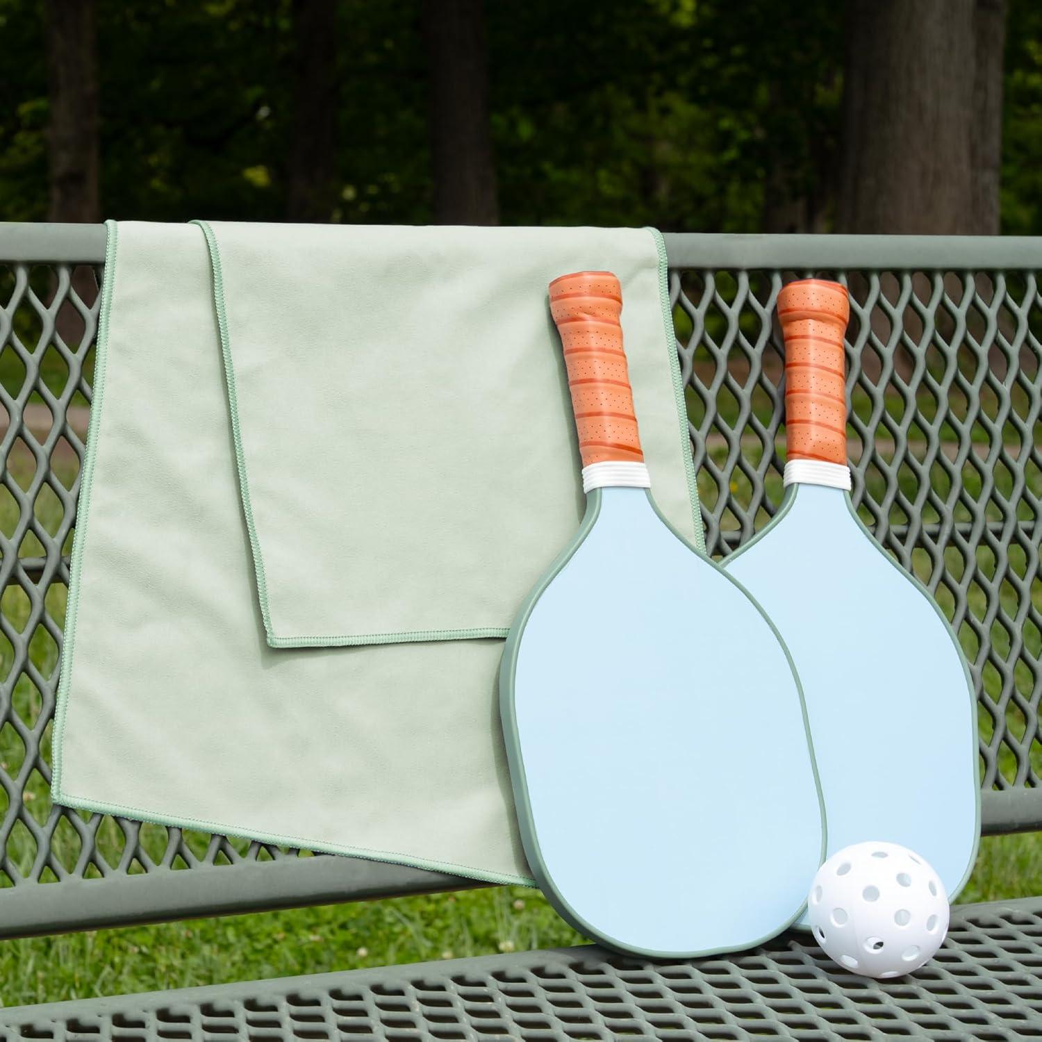 Toalla de Gimnasio S&T INC. Microfibra 30x101 cm Verde Salvia