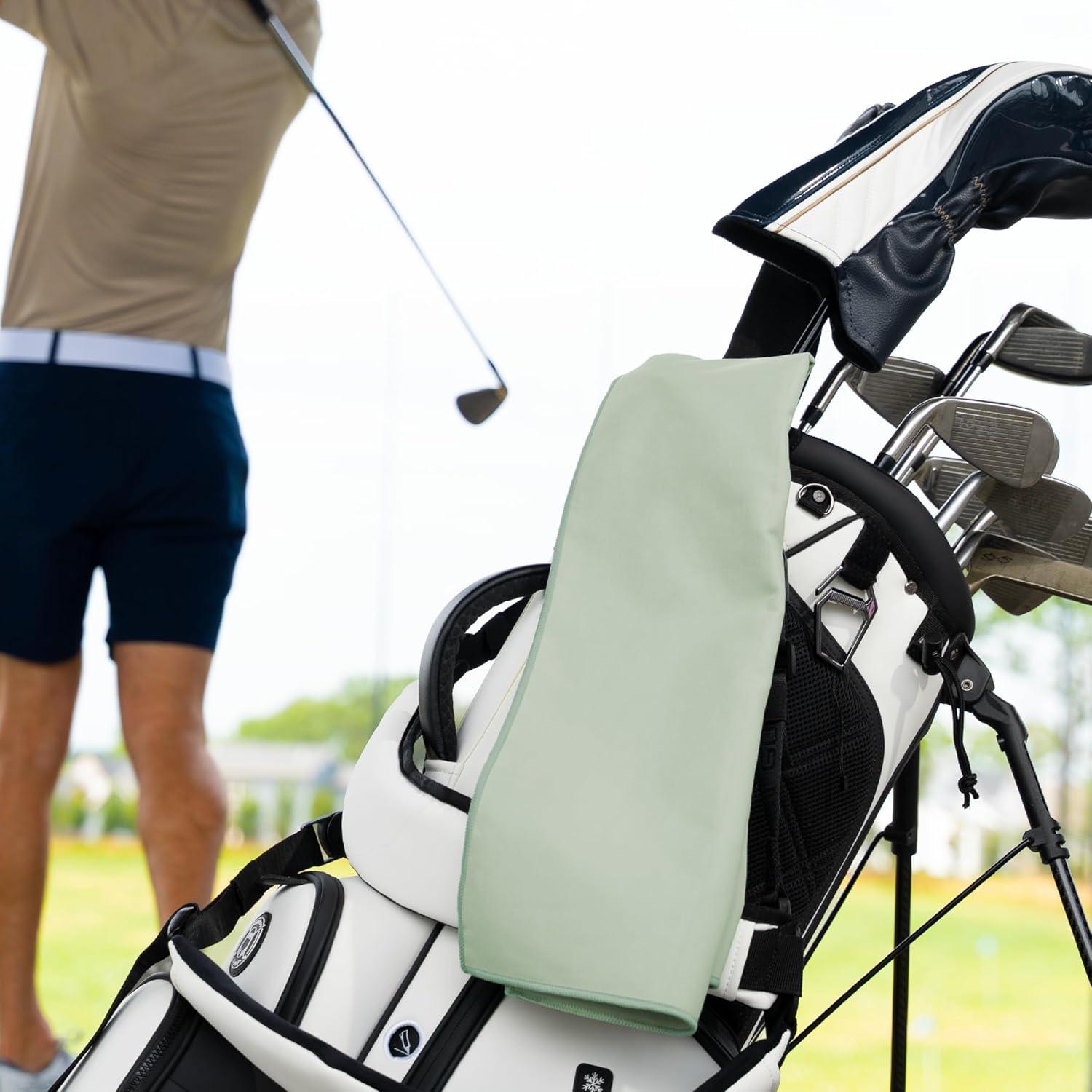 Toalla de Gimnasio S&T INC. Microfibra 30x101 cm Verde Salvia