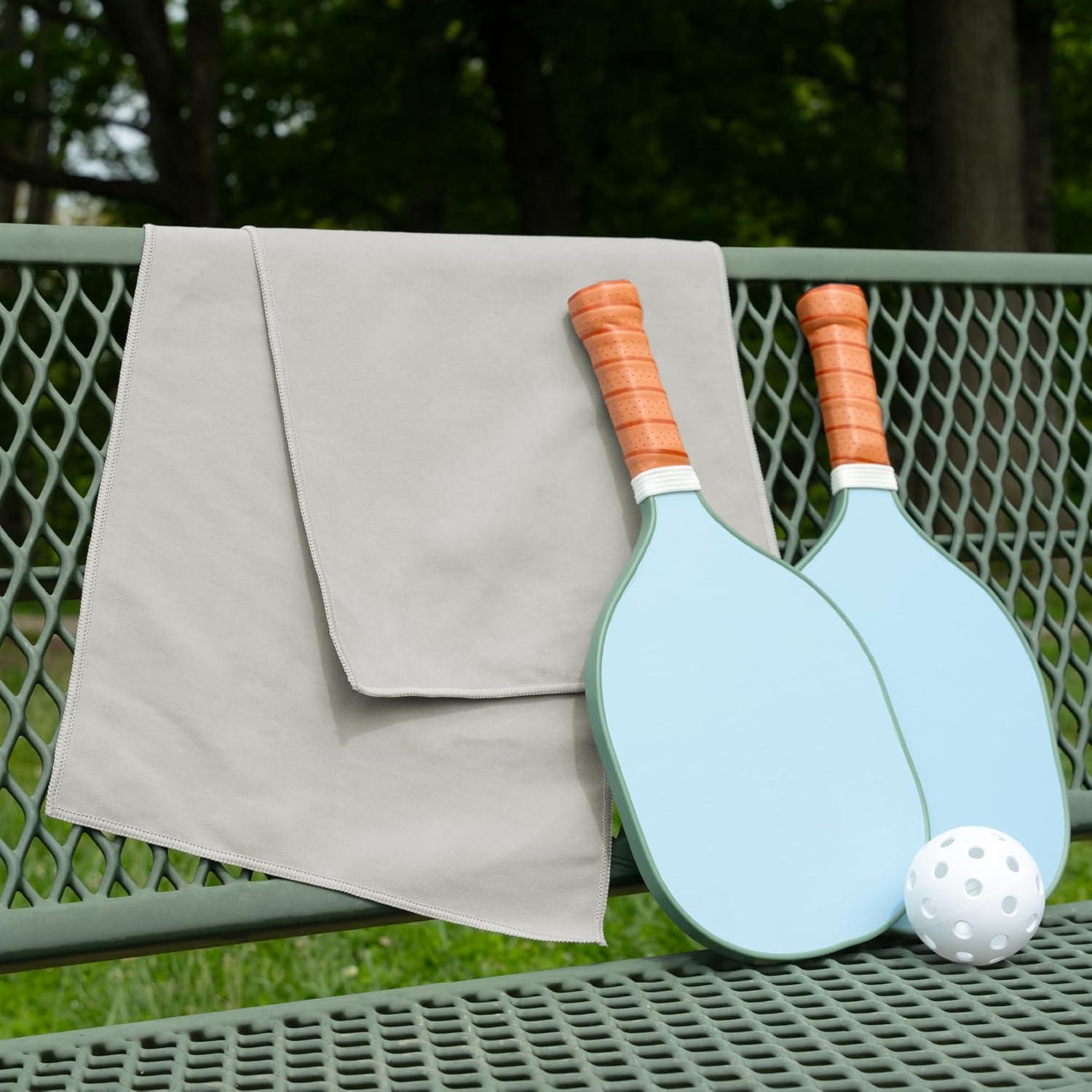 Toalla de Gimnasio S&T INC. Microfibra 30x101 cm Gris