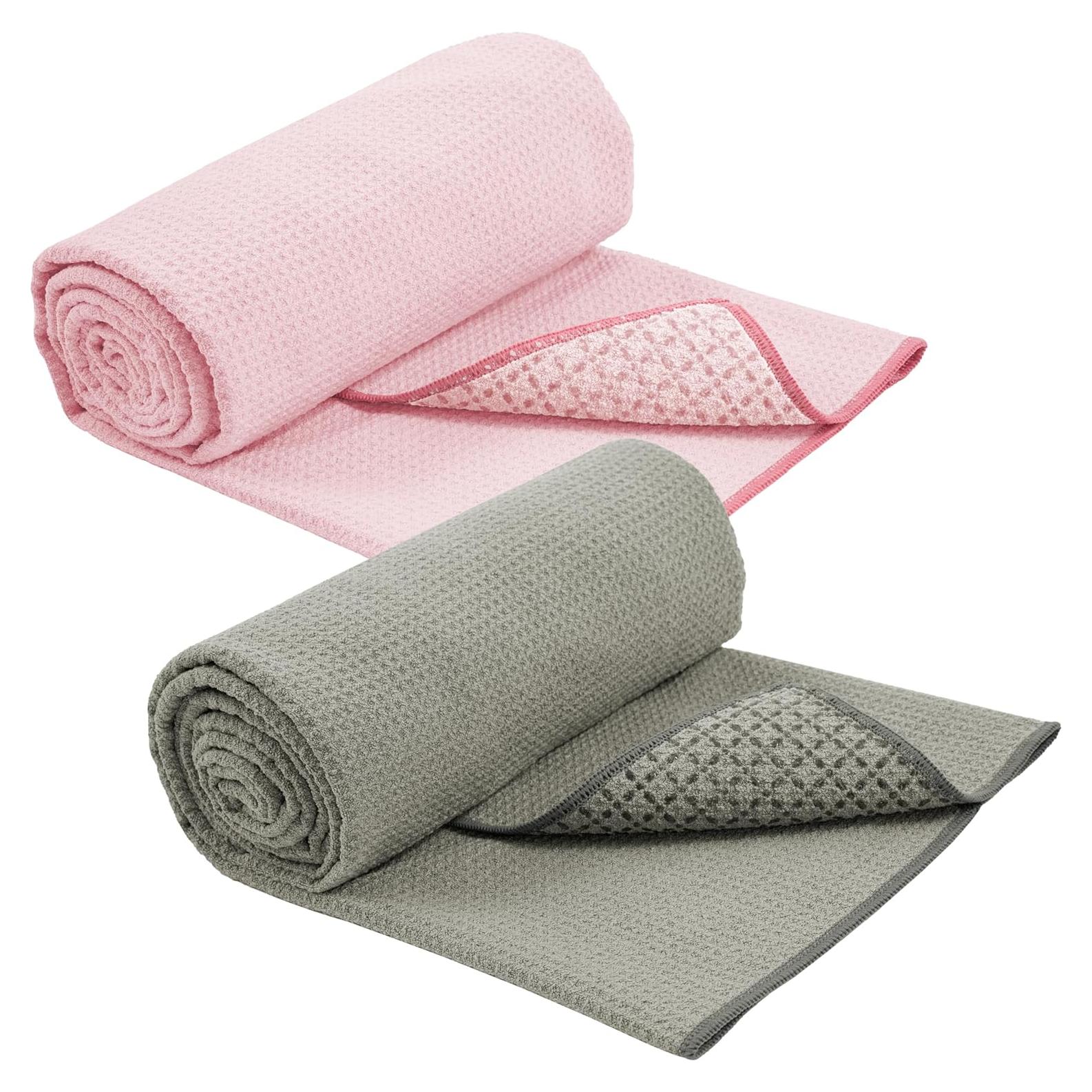 Toalla de Yoga S&T INC. Antideslizante 61x183 cm 2 Piezas