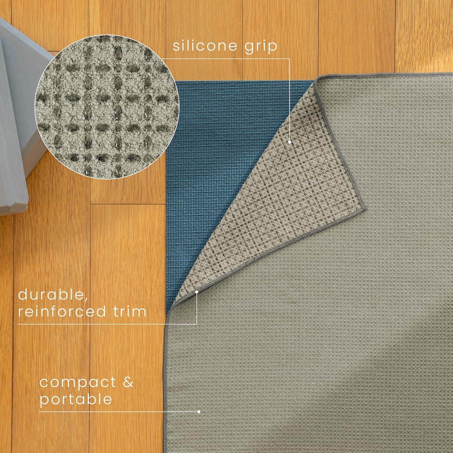 Toalla de Yoga S&T INC. Antideslizante 61x183 cm 2 Piezas